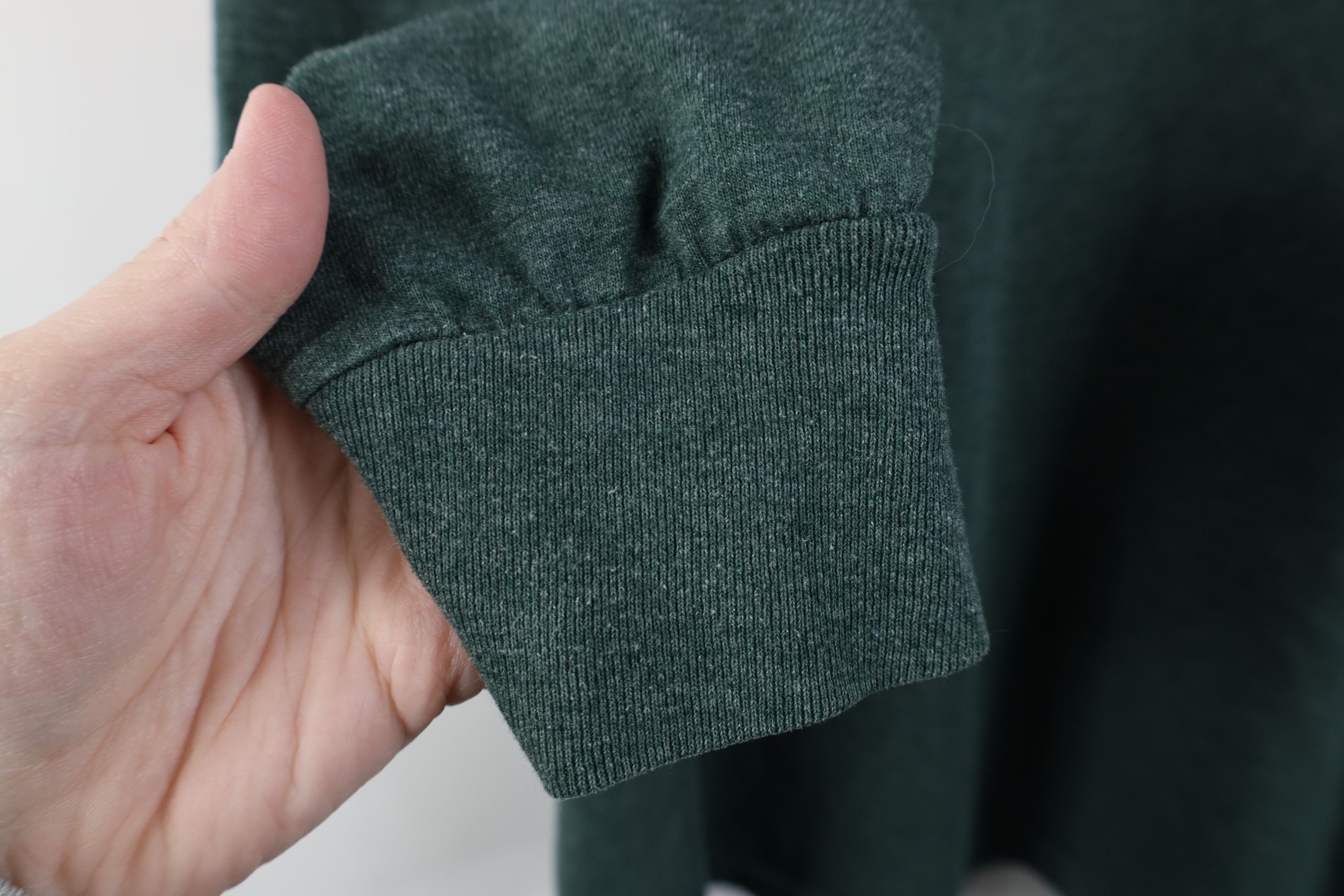 Vintage Vintage 90s Streetwear Long Sleeve T-Shirt Heather Green USA Size US XL / EU 56 / 4 - 6 Thumbnail