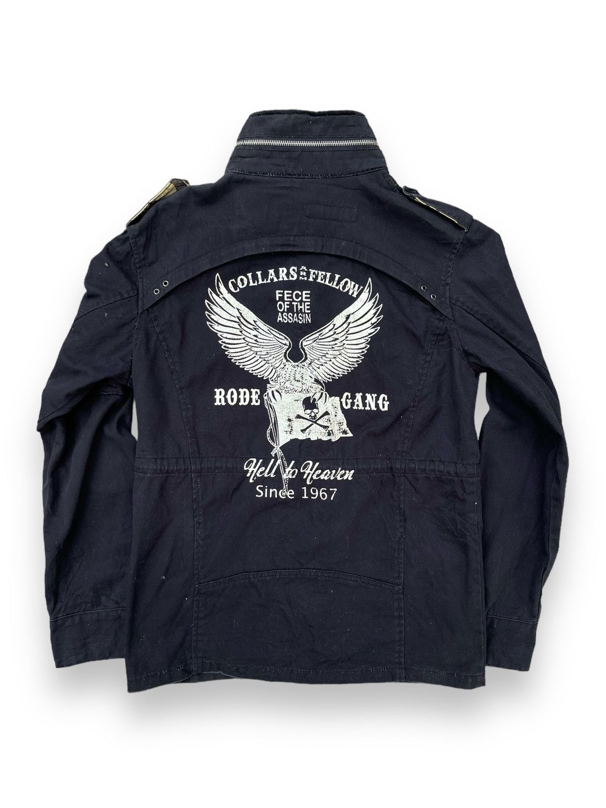 If Six Was Nine 🔥Vintage Jack Rose Punk Embroidered Logo M65 Field Jacket Size US M / EU 48-50 / 2 - 4 Thumbnail