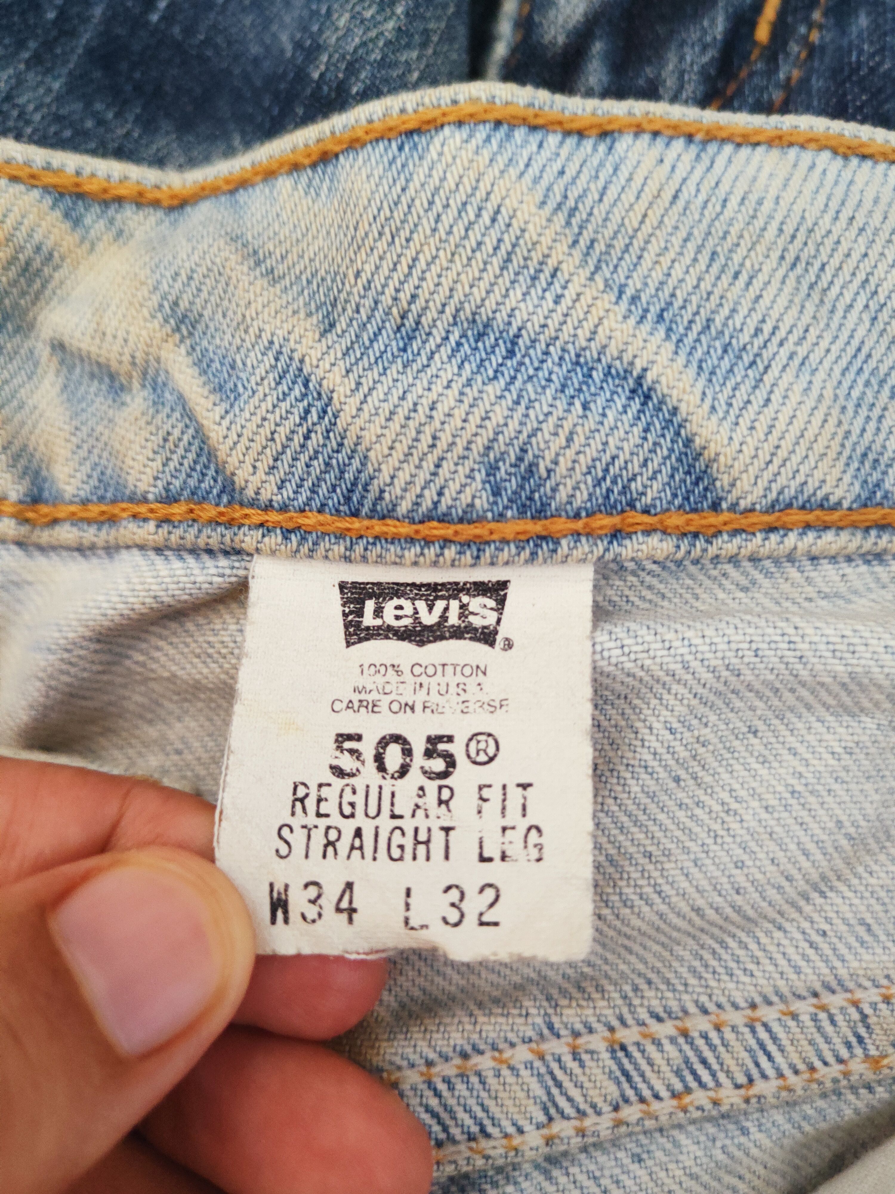 Levi's × Vintage Levi's Blue Distressed Ripped Jeans (Vintage Stuff) Size US 34 / EU 50 - 19 Thumbnail