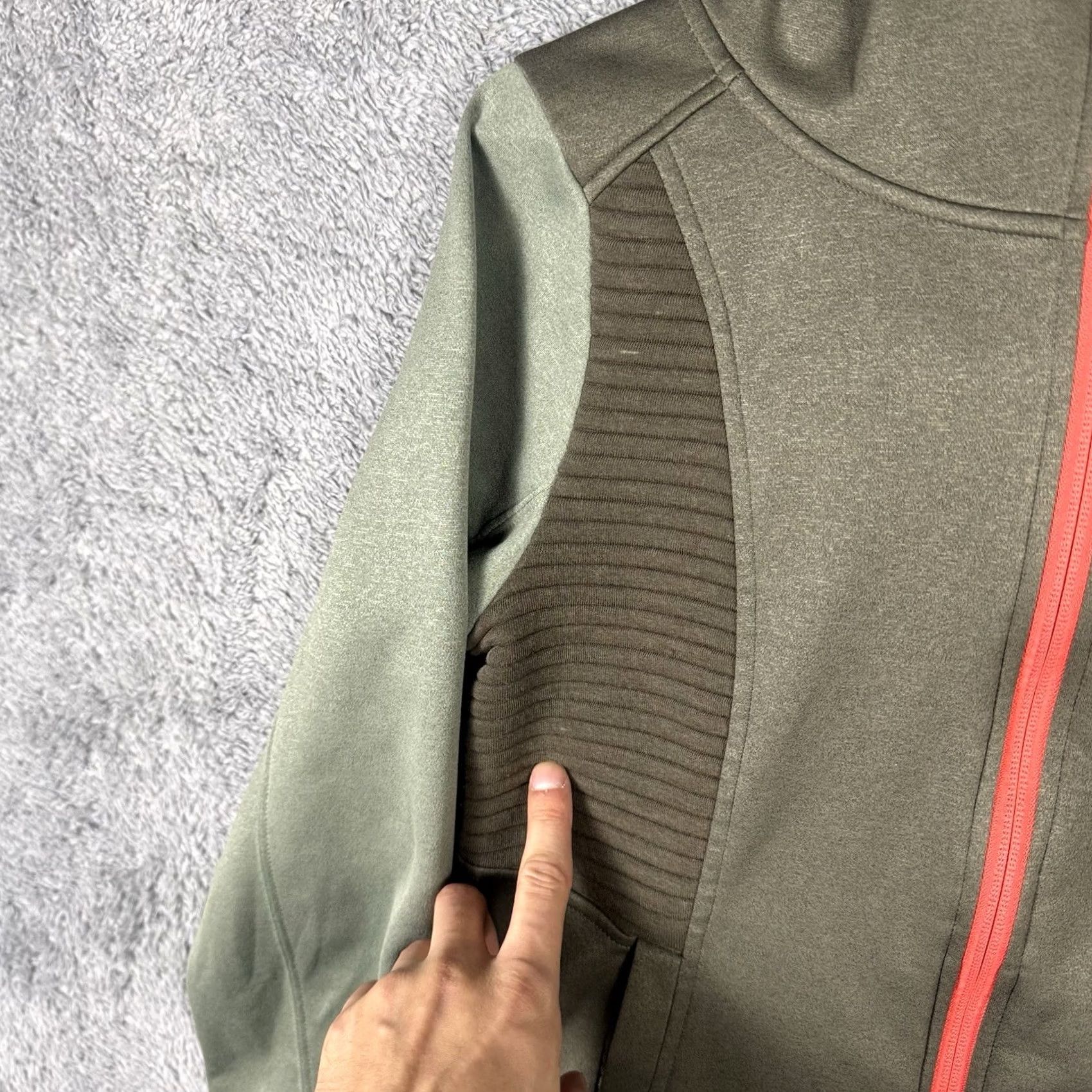 The North Face VINTAGE The North Face Hoodie Womens XS Raschel Fleece Jacket Sweatshirt Full Zip Green Size XS / US 0-2 / IT 36-38 - 7 Thumbnail