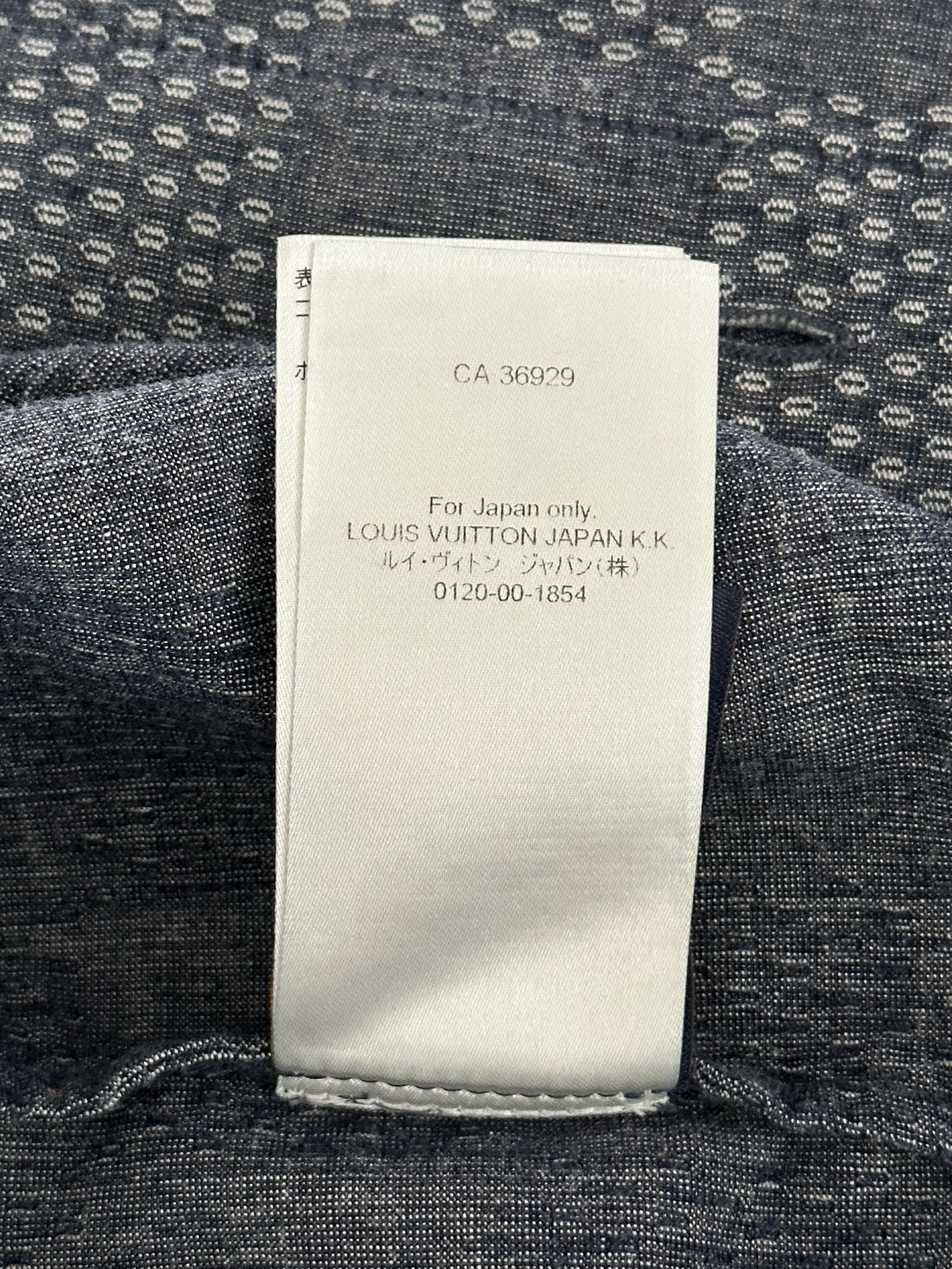 Louis Vuitton Louis Vuitton Blue & White Damier Denim Button Up Shirt Size US XS / EU 42 / 0 - 7 Thumbnail