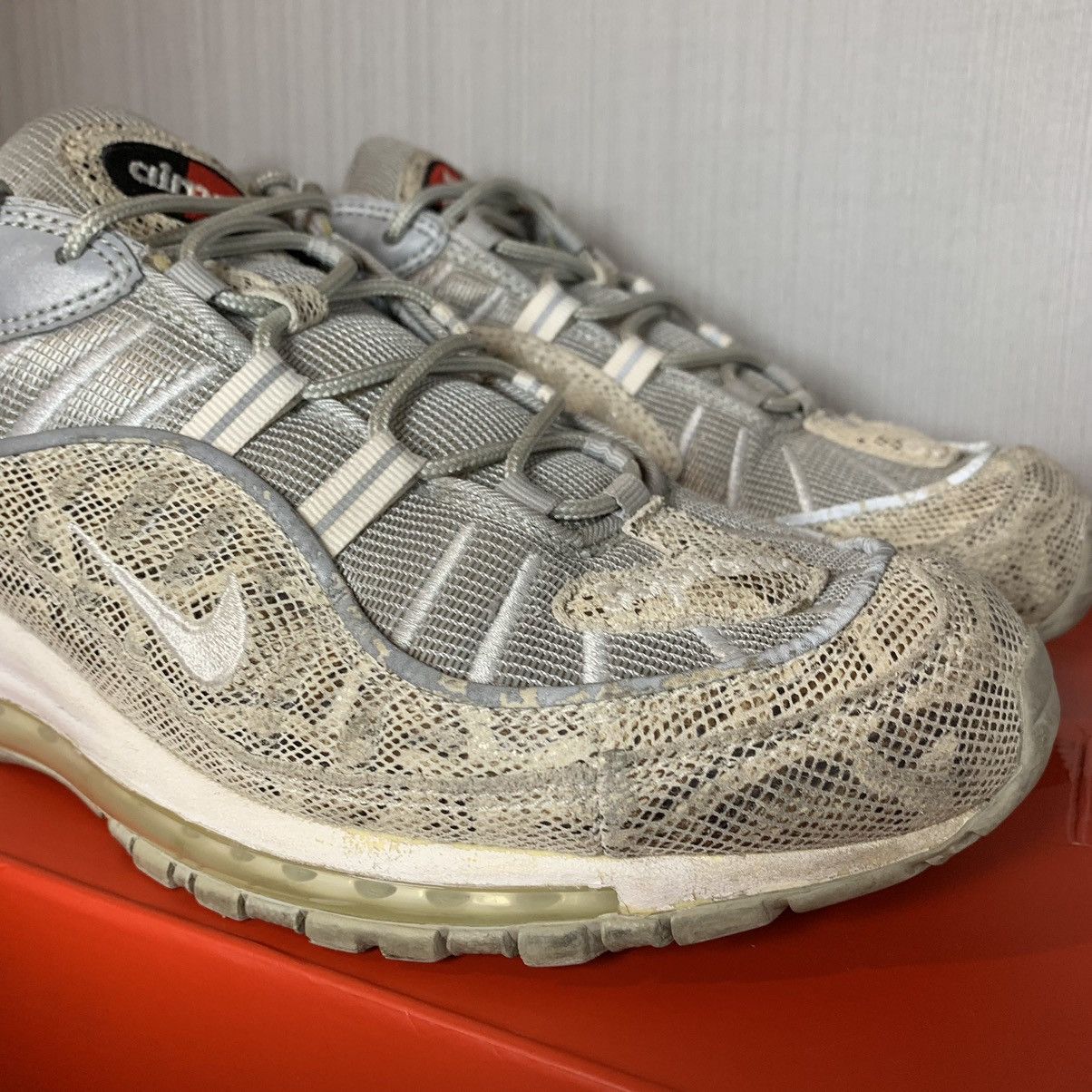 Nike × Supreme Supreme Nike Air Max 98 Snakeskin Size US 11.5 / EU 44-45 - 8 Thumbnail