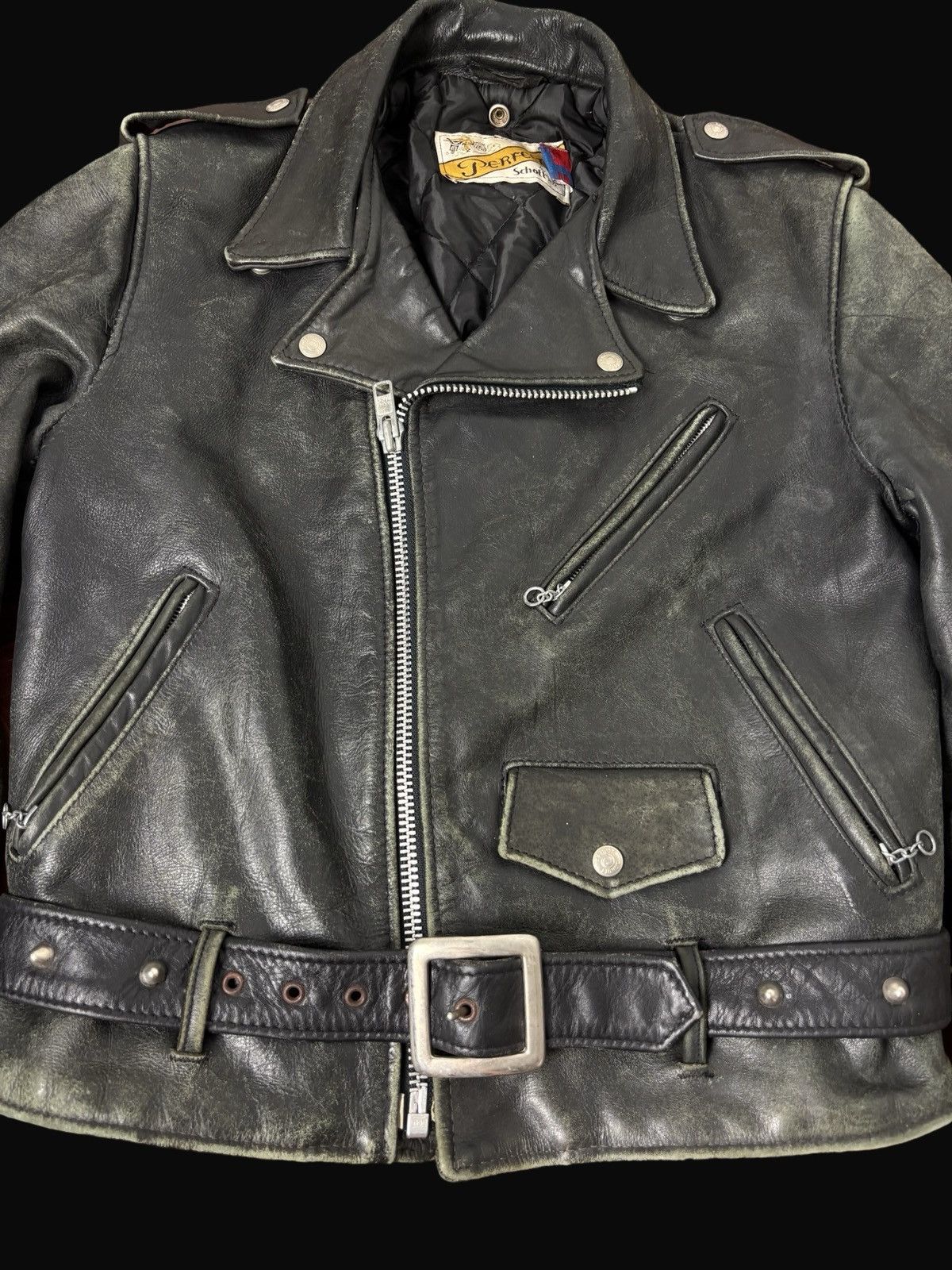 Schott Vintage Schott Perfecto Double CollarJacket/ Nice design Size US M / EU 48-50 / 2 - 4 Thumbnail
