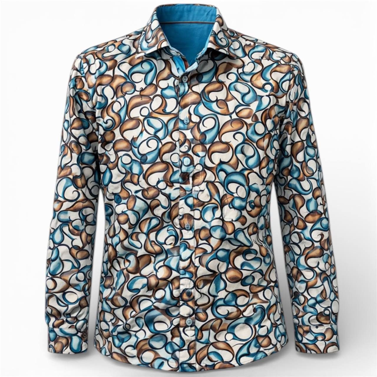 Other CLAUDIO LUGLI COUTURE ABSTRACT BUTTON RARE SHIRT SIZE L Size US L / EU 52-54 / 3 - 1 Thumbnail