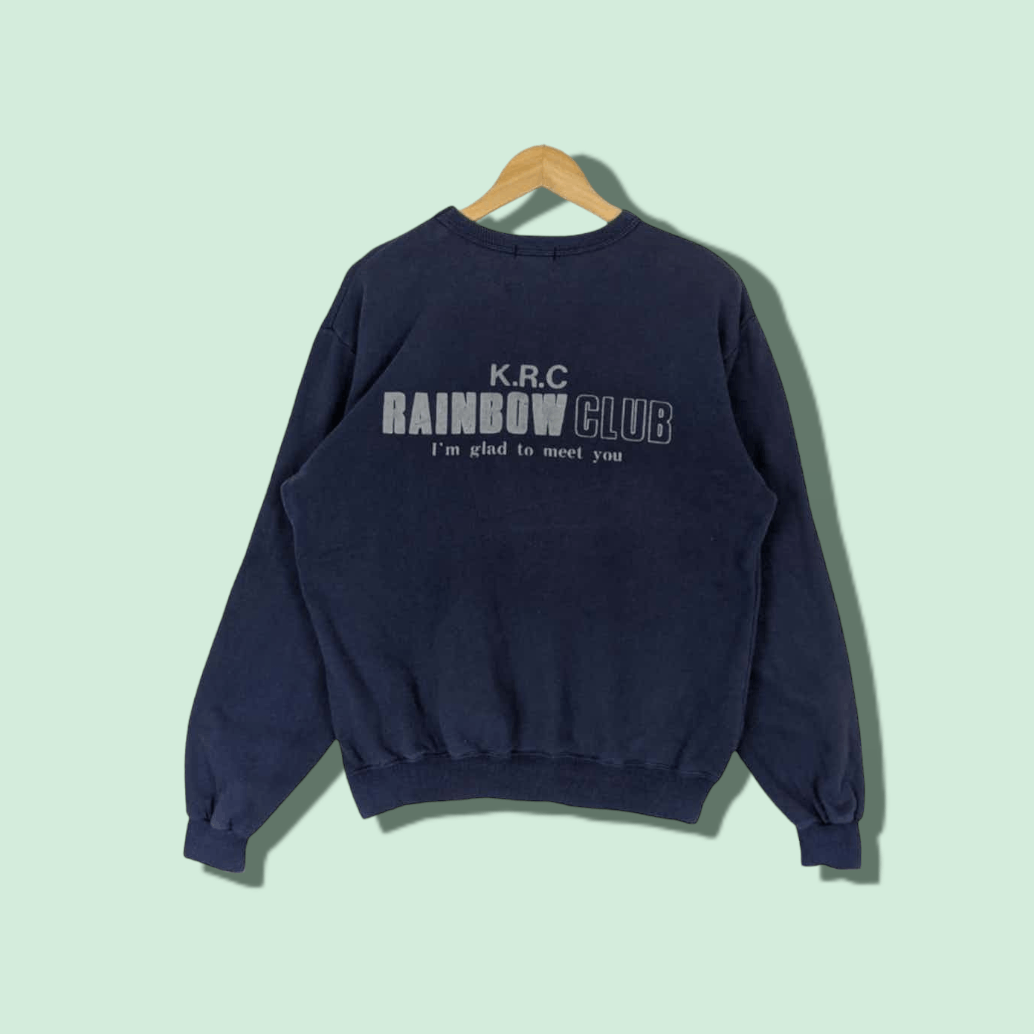 Japanese Brand × Vintage Japan Vintage TUTTI Rainbow Club Jumper Sweatshirt Size US M / EU 48-50 / 2 - 1 Thumbnail