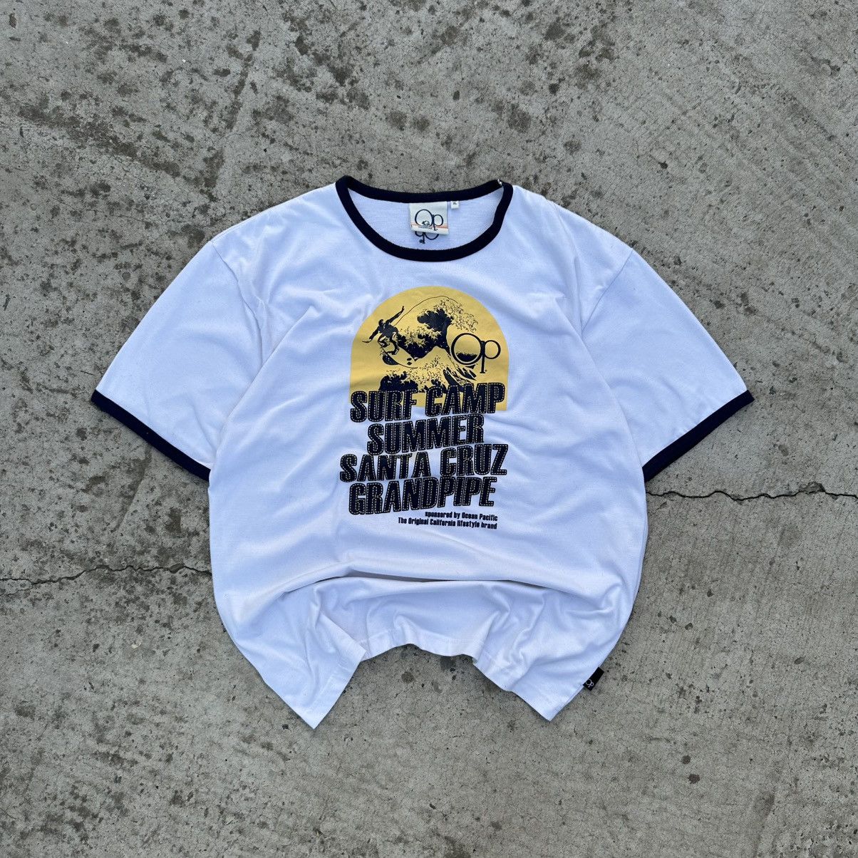Ocean Pacific Vintage Japanese Style Ocean Pacific T-shirts Big Logo Surf Size US XL / EU 56 / 4 - 1 Thumbnail