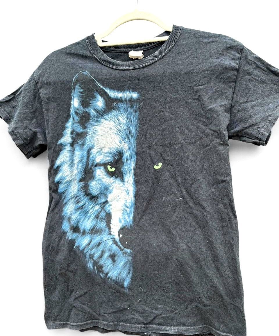 Other Vintage Wolf Graphic Tee Faded Black Size US M / EU 48-50 / 2 - 3 Thumbnail