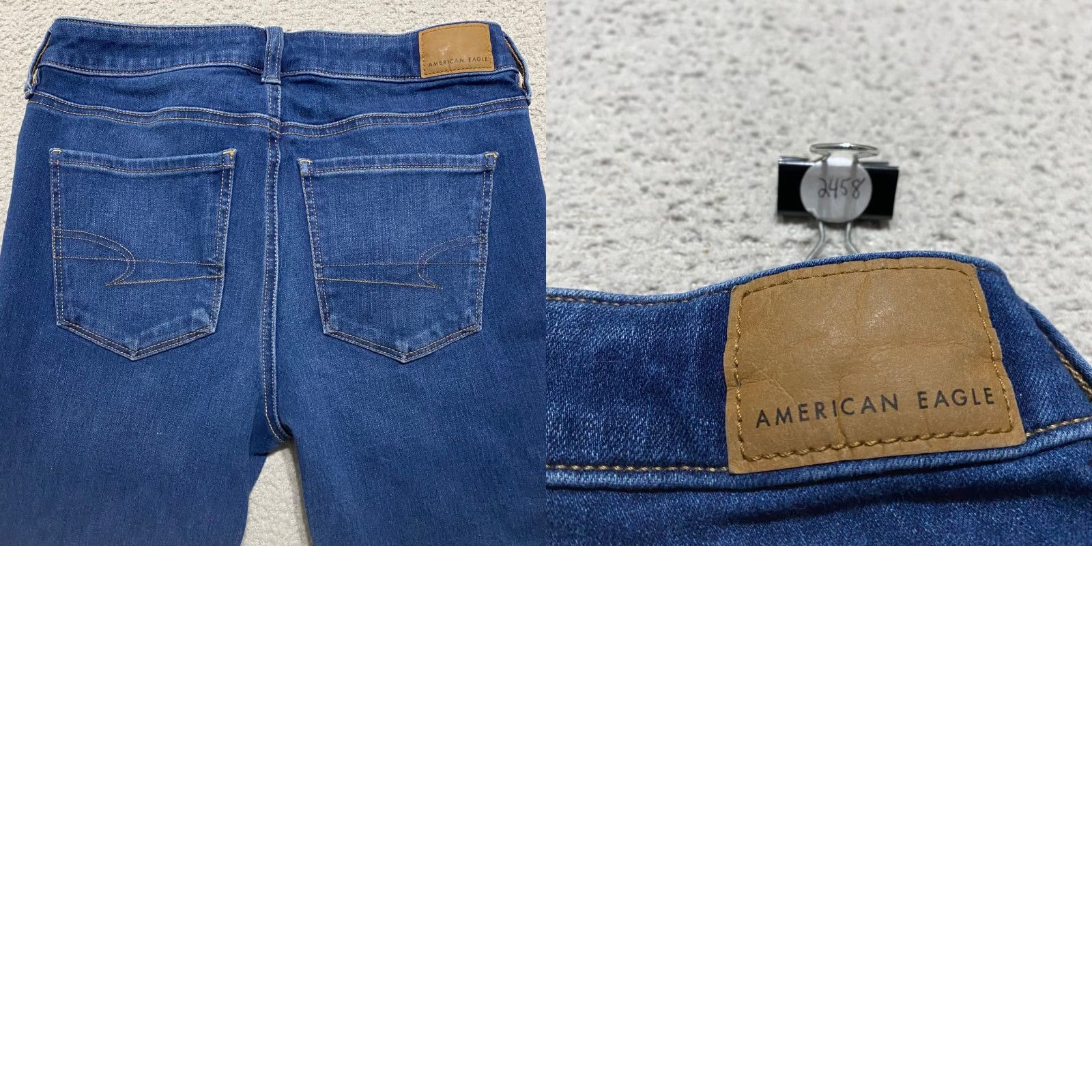 American Eagle Outfitters American Eagle Outfitters Jeans Womens 4 Blue Denim Jegging Dark Wash Mid Rise Stretch Size 27" / US 4 / IT 40 - 9 Thumbnail