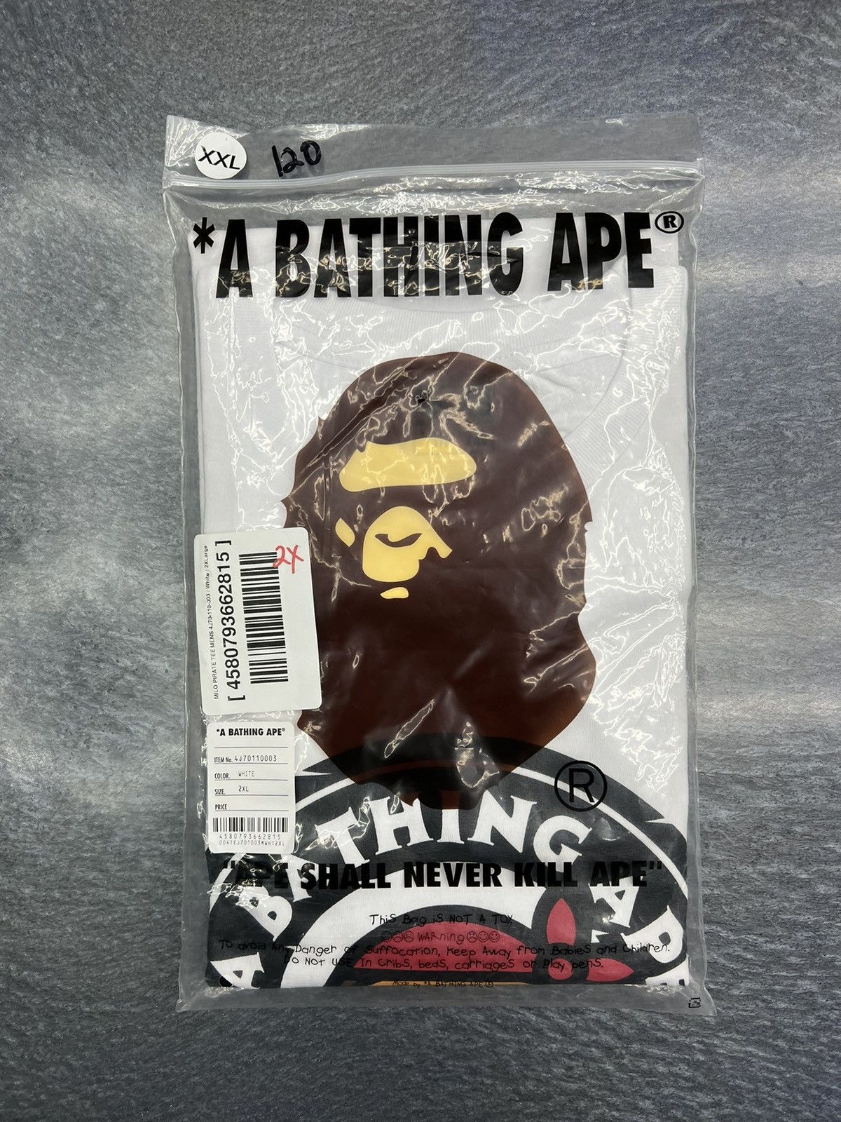 Bape Bape Milo Pirate T-Shirt Size US XXL / EU 58 / 5 - 6 Thumbnail