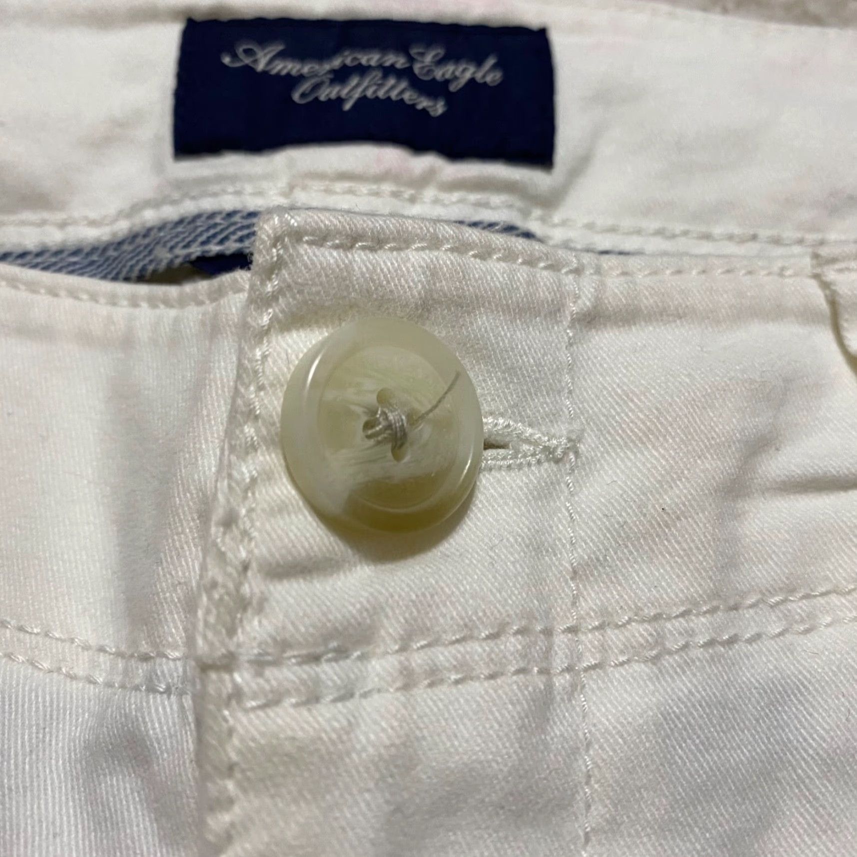 American Eagle Outfitters VINTAGE American Eagle Jeans Womens 4 White Skinny Stretch Cotton Denim Pants Casual Size 27" / US 4 / IT 40 - 6 Thumbnail