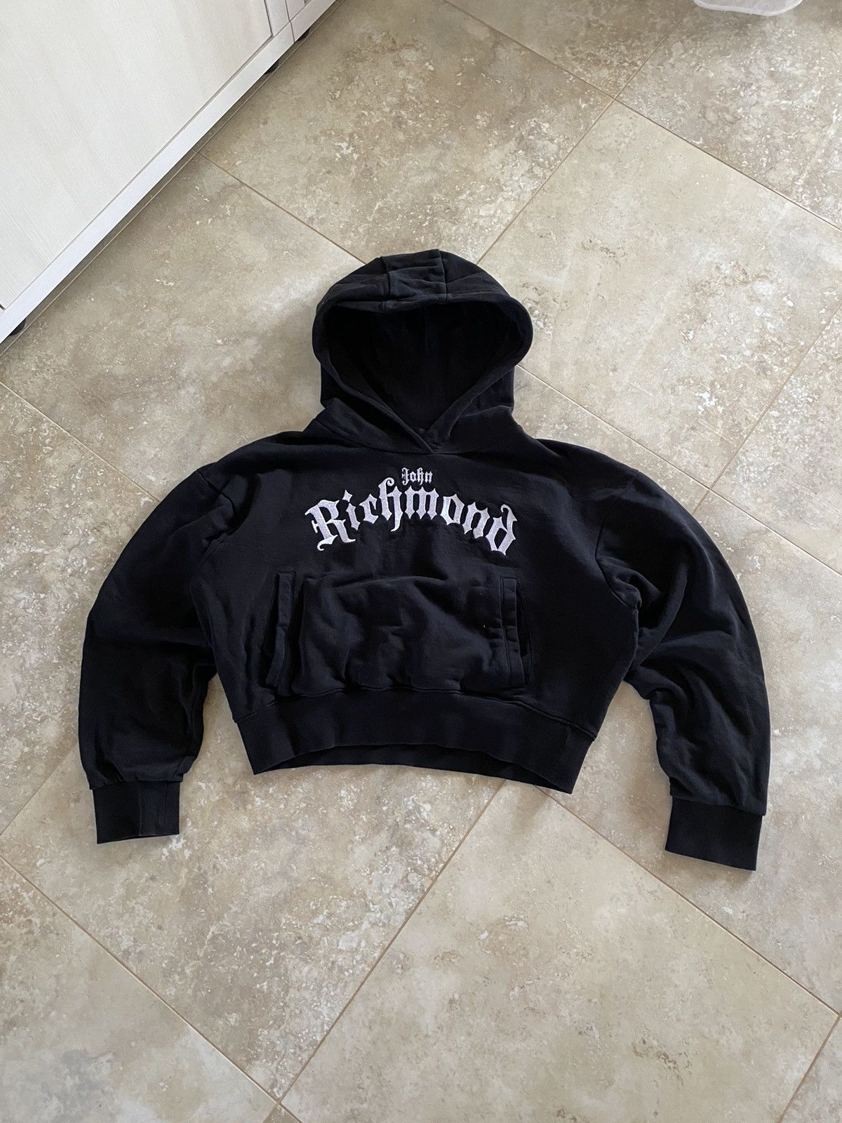 John Richmond Vintage Jonh Richmond Y2K Baggy Hoodie Tribal Boxy Size L / US 10 / IT 46 - 1 Thumbnail