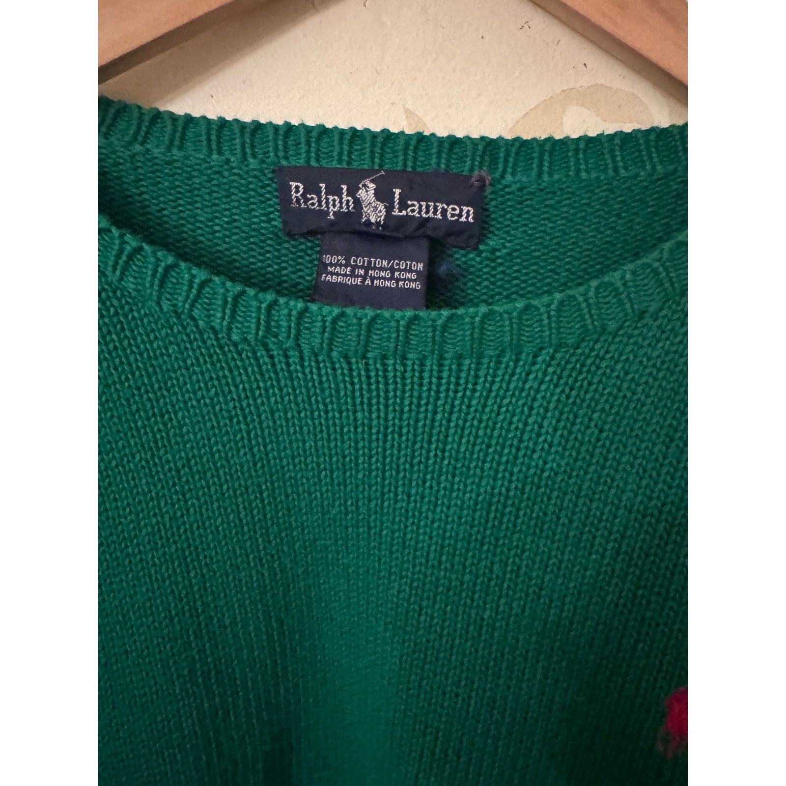 Ralph Lauren Vintage Ralph Lauren Christmas Green Sweater Mens Large Size US L / EU 52-54 / 3 - 1 Thumbnail