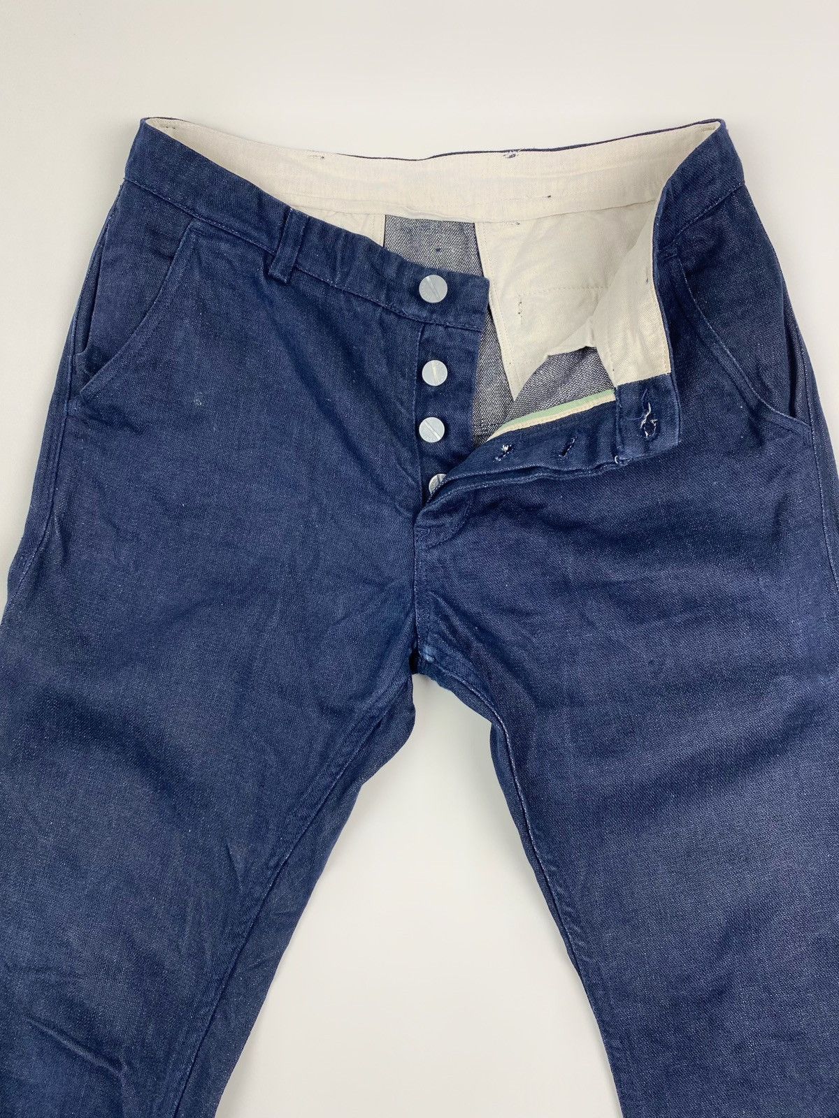 Freitag Freitag E550-18 Male Dark Blue Linen Work Pants Size US 31 - 5 Thumbnail