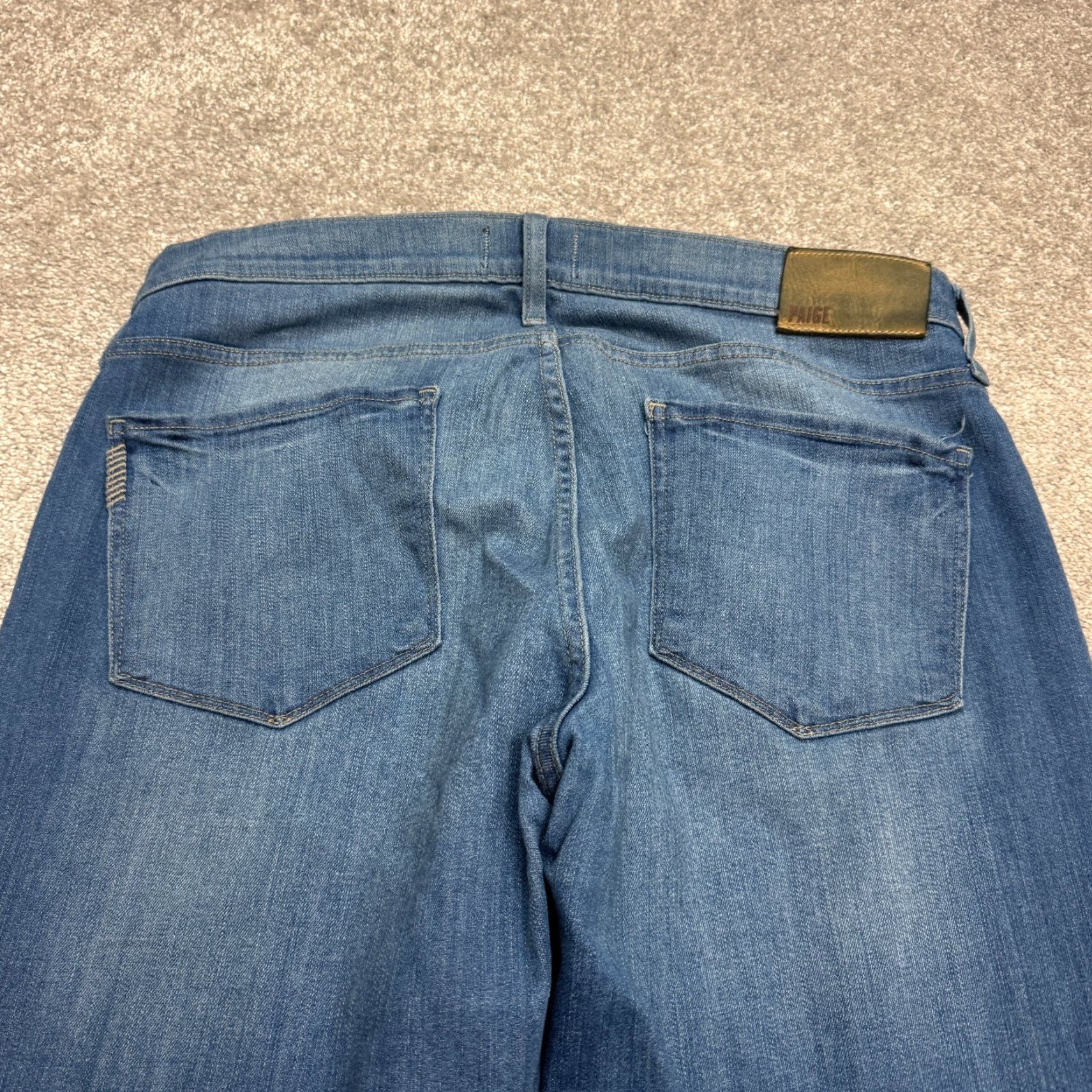 Paige Paige Federal Pair Jeans Men 34 Slim Fit Denim Blue Medium Wash 5-Pocket Logo USA Designer 2010s Mens Size US 34 / EU 50 - 4 Thumbnail