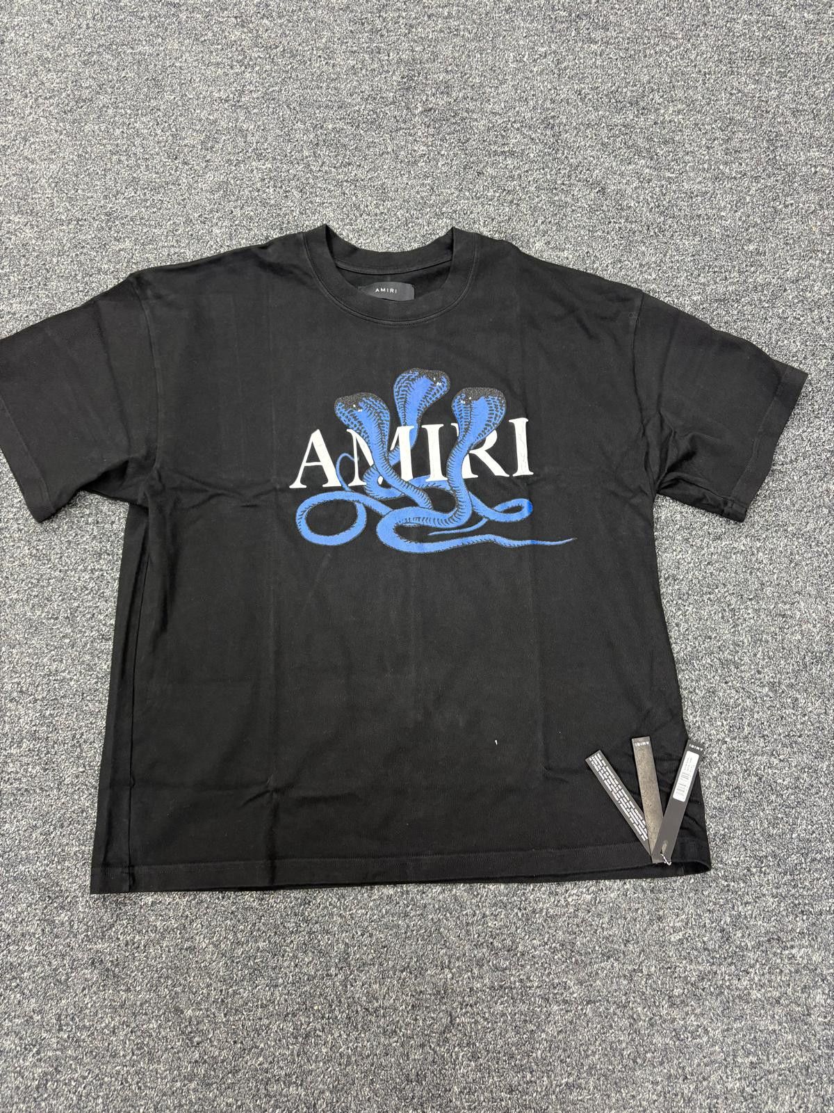 Amiri Amiri Glitter Snake Logo Tee Size US M / EU 48-50 / 2 - 1 Thumbnail