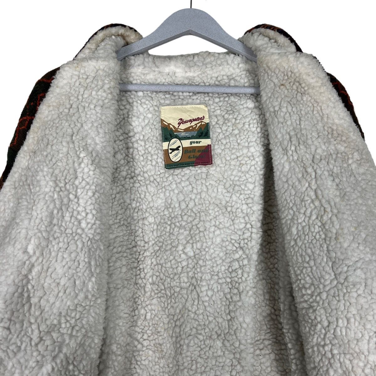 Japanese Brand 🔥 VINTAGE YOUNGSTERS HOODIES SHEARLING BOMBER JACKET Size US M / EU 48-50 / 2 - 12 Thumbnail