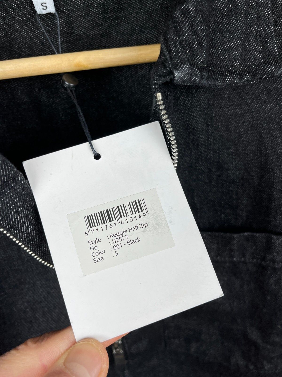 Other Just Junkies Reggie Half Zip Black Denim Short Sleeve Shirt Size US S / EU 44-46 / 1 - 9 Thumbnail