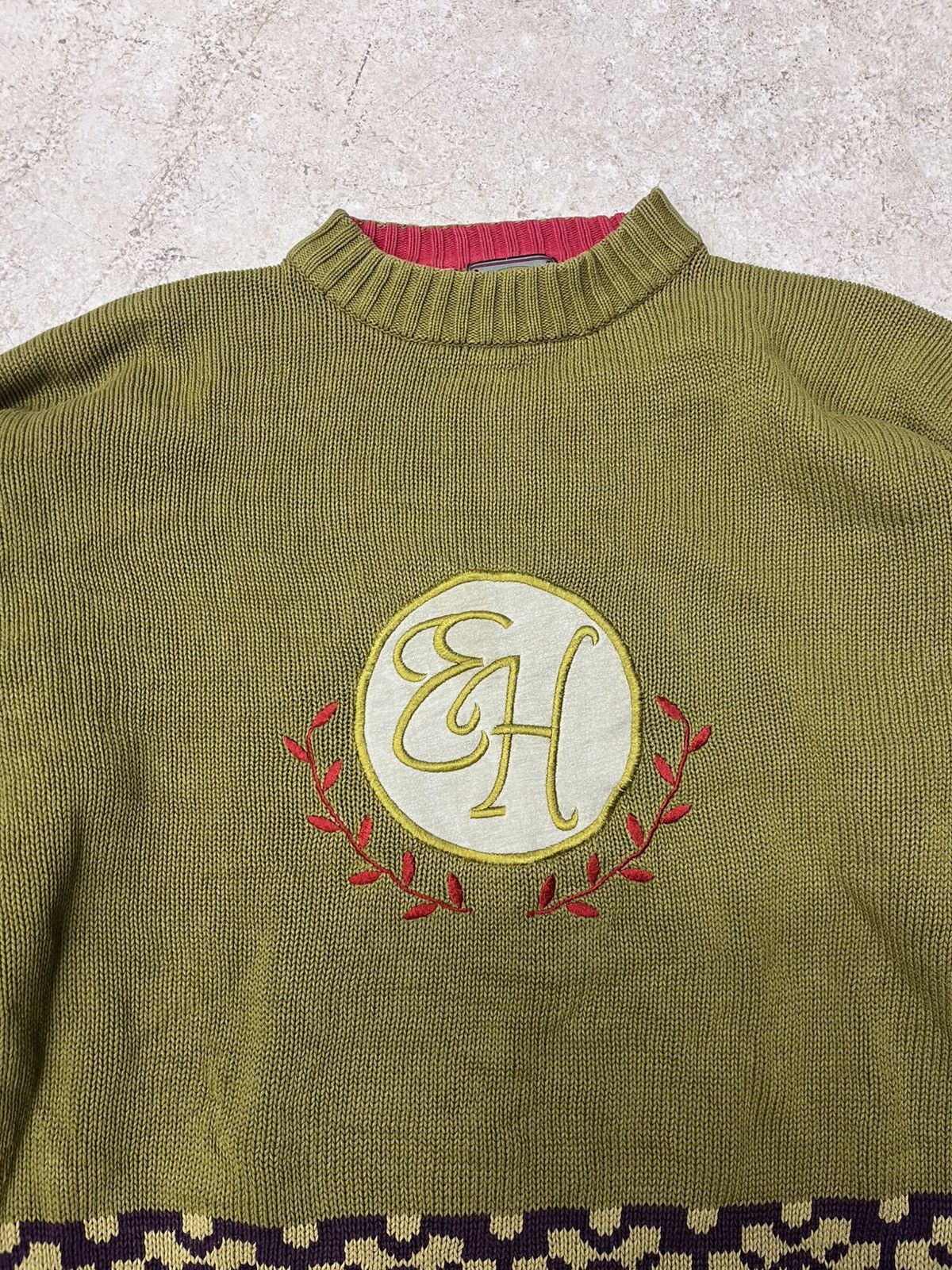 Vintage Vintage green knit sweater Size US M / EU 48-50 / 2 - 1 Thumbnail