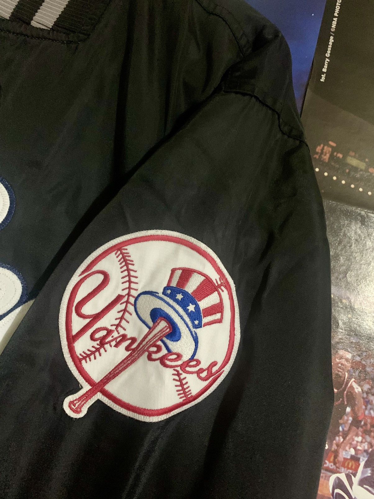 MLB × Majestic × New York Yankees 90s Vintage Majestic MLB New York Yankees Bomber Jacket Size US S / EU 44-46 / 1 - 4 Thumbnail