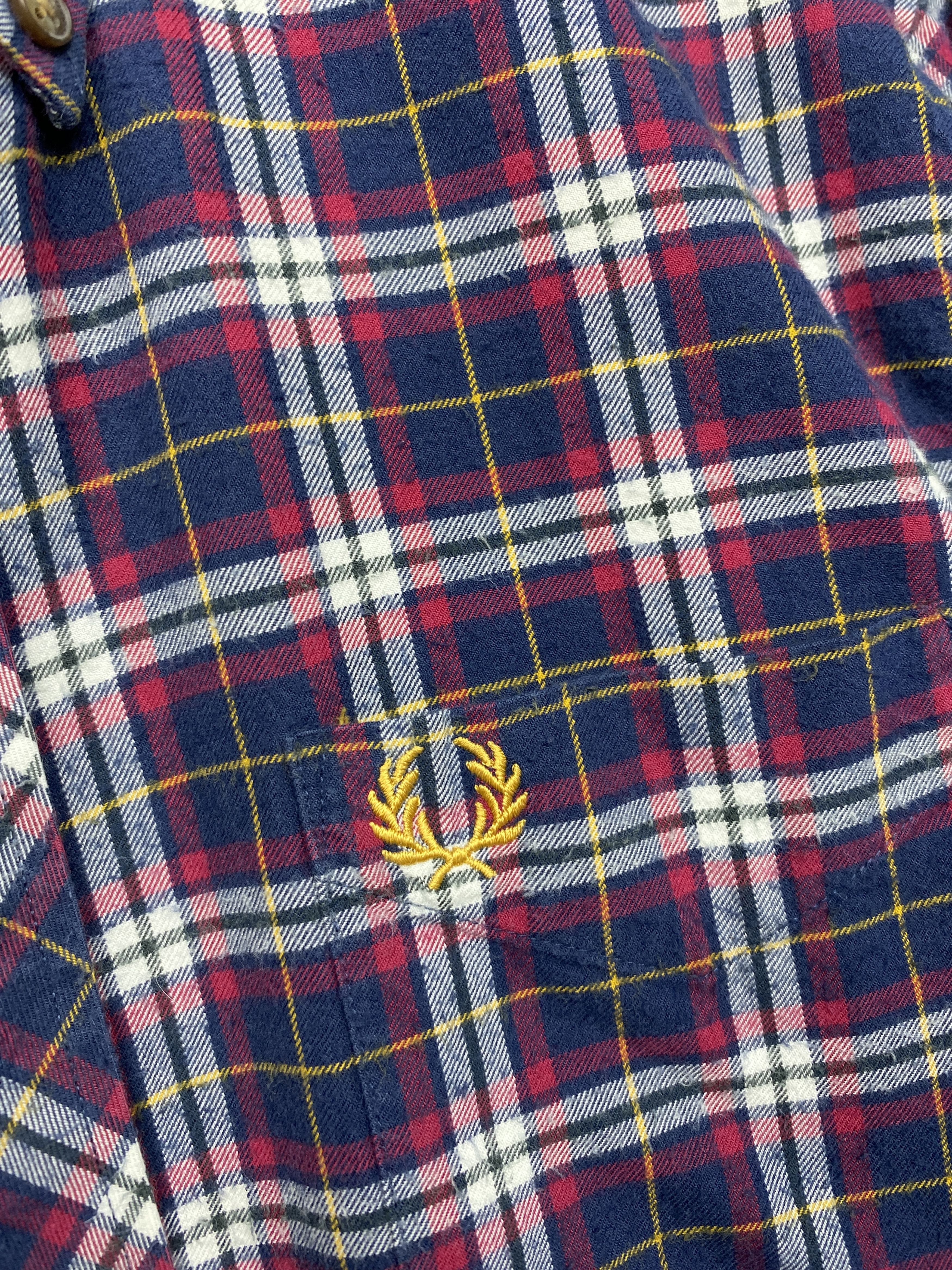 Flannel × Fred Perry Fred Perry Vintage Mens Long Sleeve Plaid Shirt Size US S / EU 44-46 / 1 - 3 Thumbnail