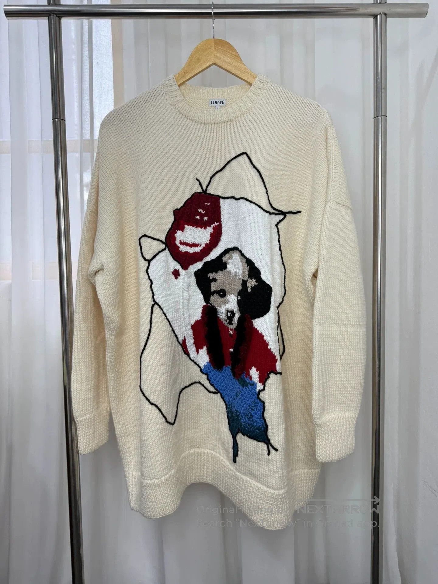 Loewe LOEWE Dog Pattern Wool Sweater. Size US XS / EU 42 / 0 - 1 Thumbnail