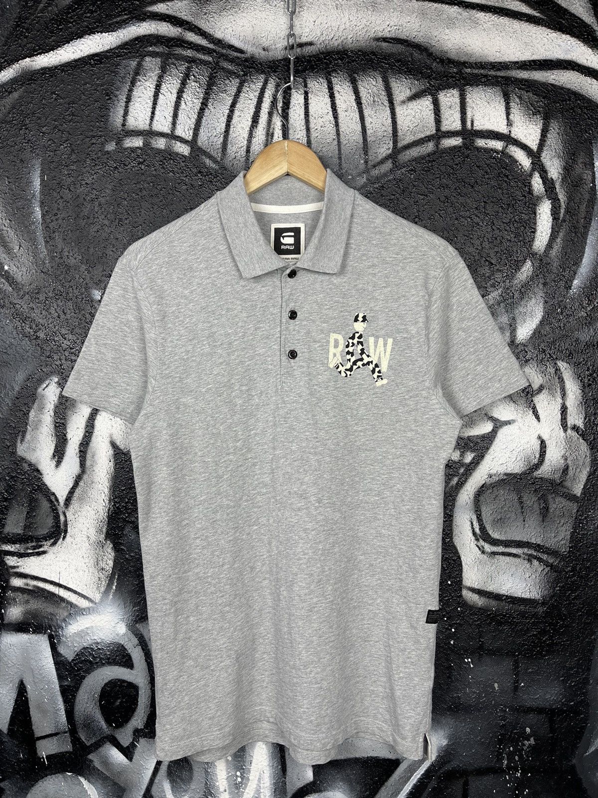 G-Star G-Star Raw Slim Fit Grey Marhs Polo T-Shirt Men’s Size M Size US M / EU 48-50 / 2 - 4 Thumbnail