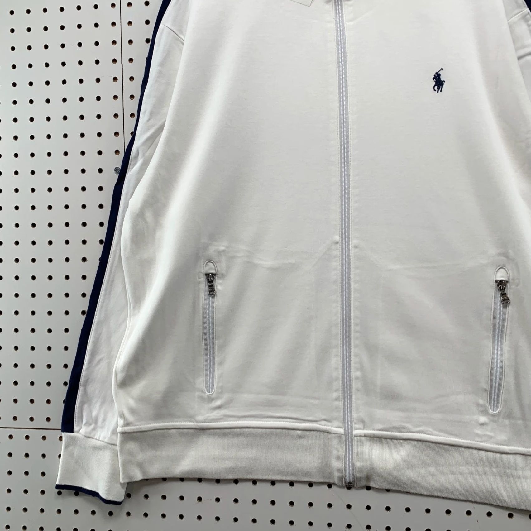 Polo Ralph Lauren Polo Ralph Lauren Performance Track Zip Jacket Mens 2XL White Long Sleeve Shirt Size US XXL / EU 58 / 5 - 3 Thumbnail