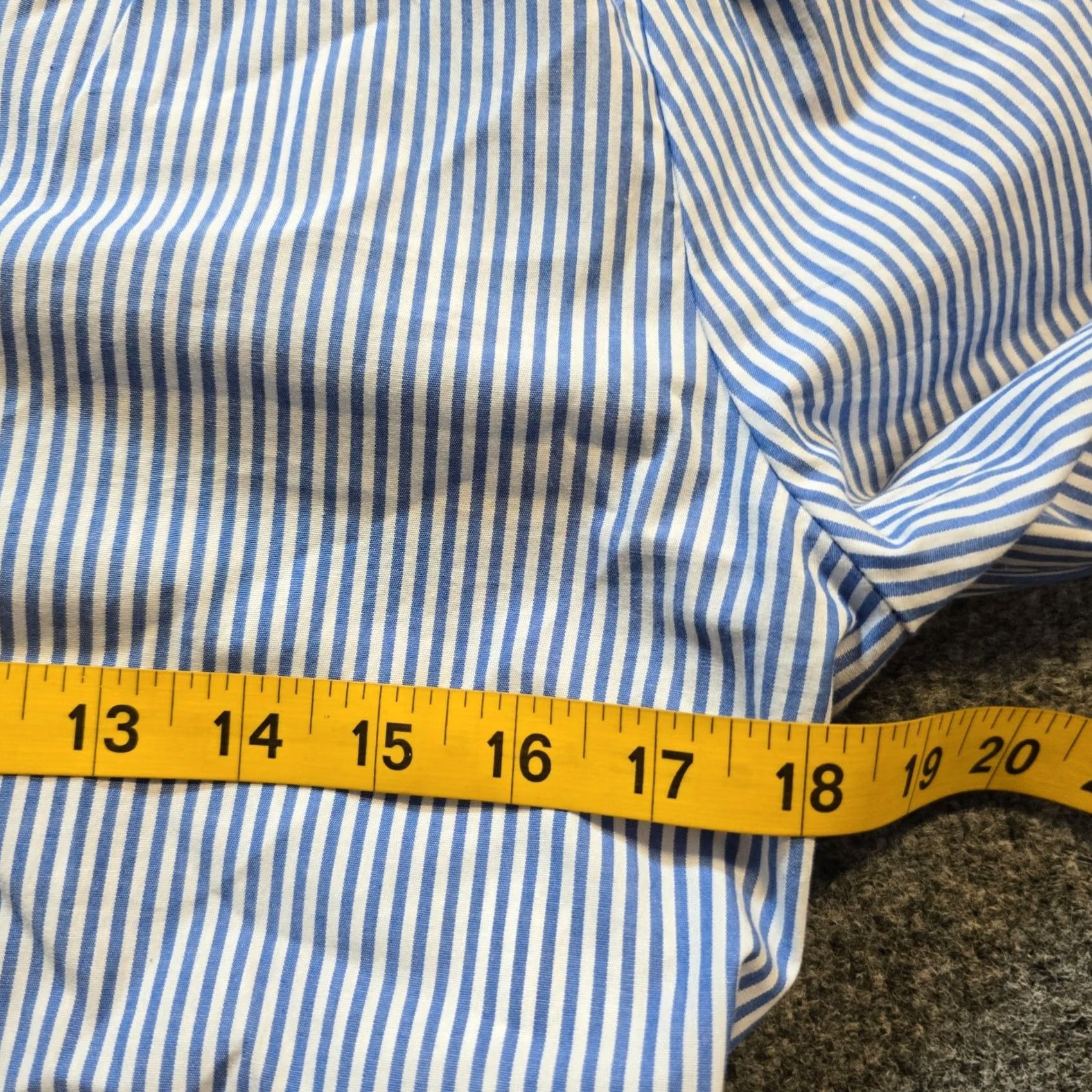 J.Crew J.CREW Dress Size 10 White Blue Striped A-Line Long Sleeve Tiered Preppy Classic Dress Women Knee Length Summer Spring Size L / US 10 / IT 46 - 6 Thumbnail
