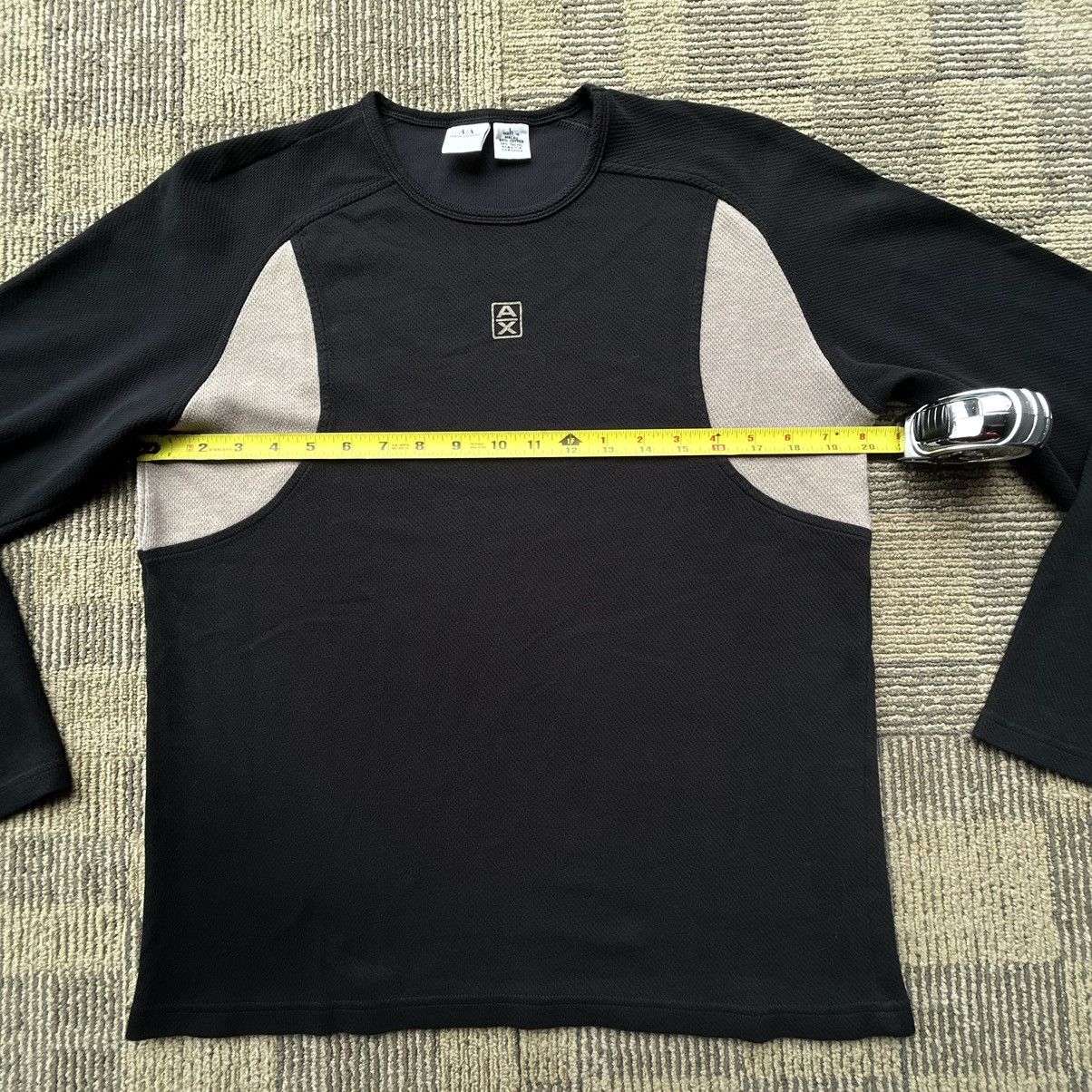 Armani Exchange Vintage Armani Exchange Chest Logo Black Longsleeve Shirt Size L / US 10 / IT 46 - 5 Thumbnail
