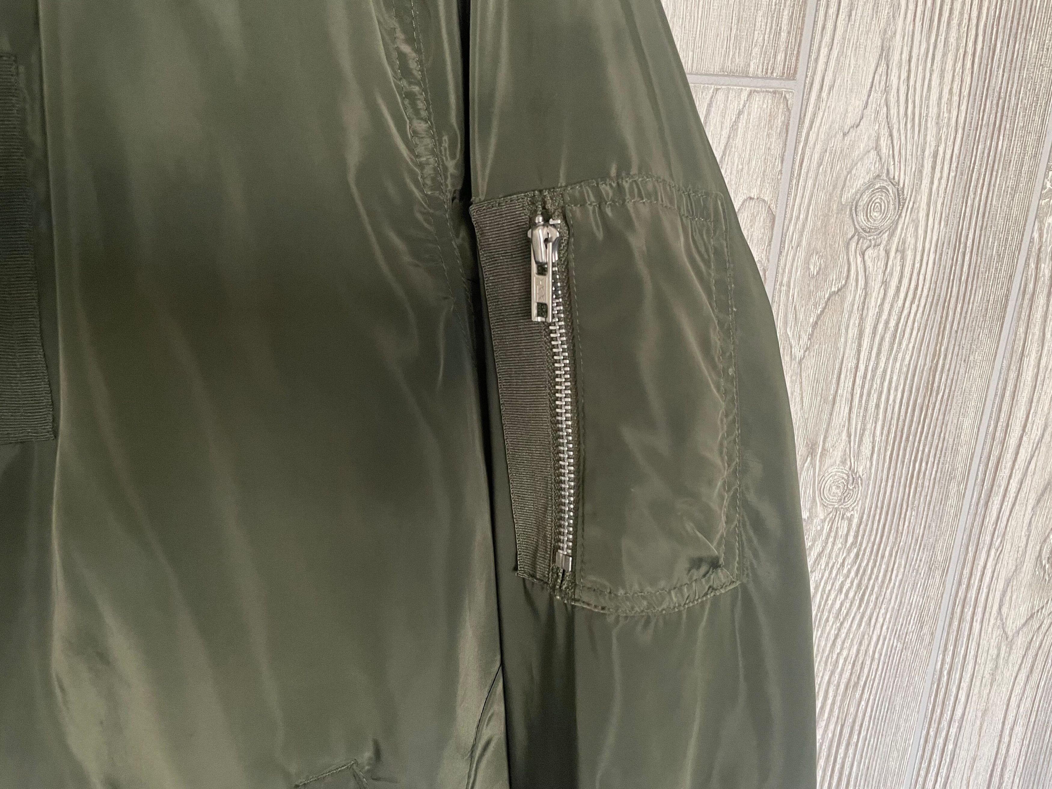 Asos Asos Elongated Olive Green Bomber Size US M / EU 48-50 / 2 - 3 Thumbnail