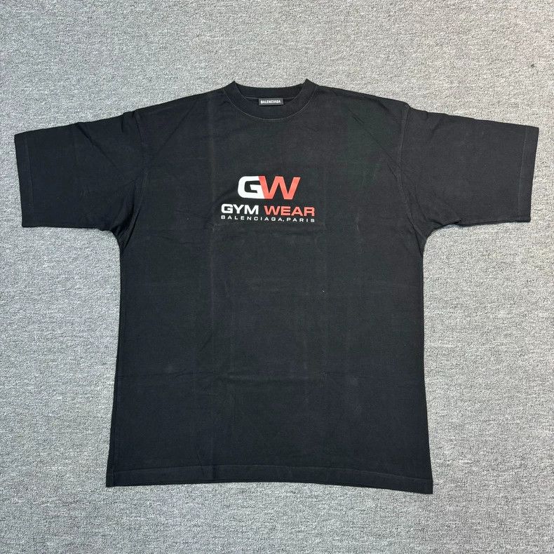 Balenciaga Balenciaga Printed black short-sleeved T-shirt Size US M / EU 48-50 / 2 - 1 Thumbnail