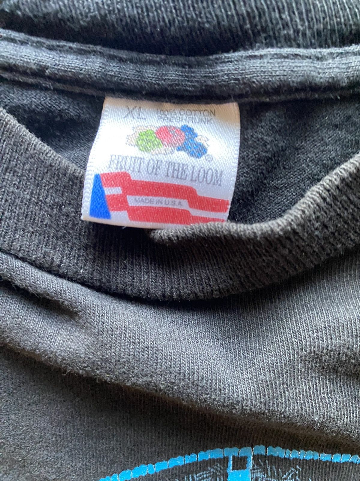 Fruit Of The Loom Vintage 1991 Native American Bald Eagle And Wolf Tshirt Size US XL / EU 56 / 4 - 3 Thumbnail