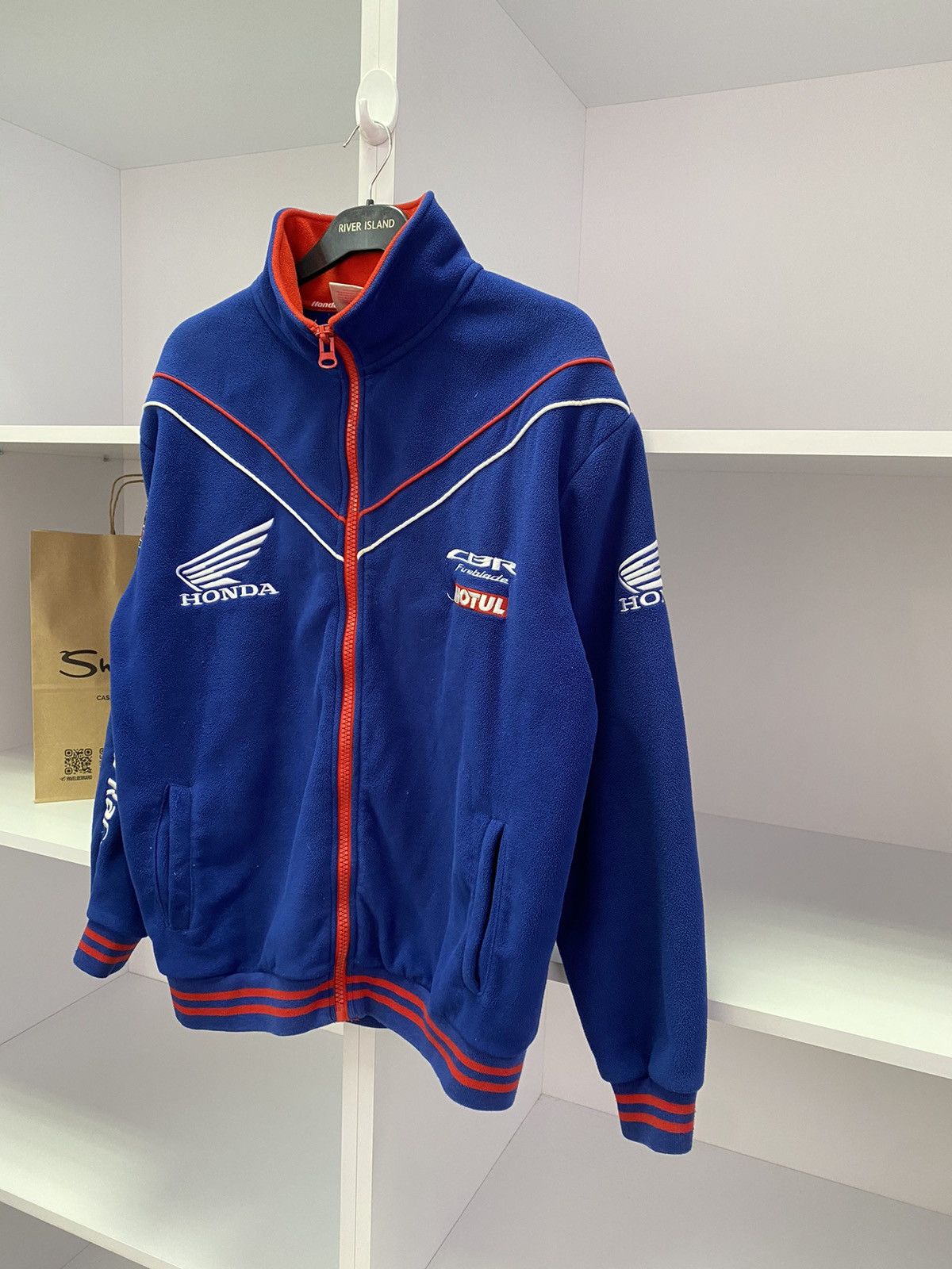 Honda × Vintage Vintage Honda Racing Fleece Jacket Size US M / EU 48-50 / 2 - 5 Thumbnail