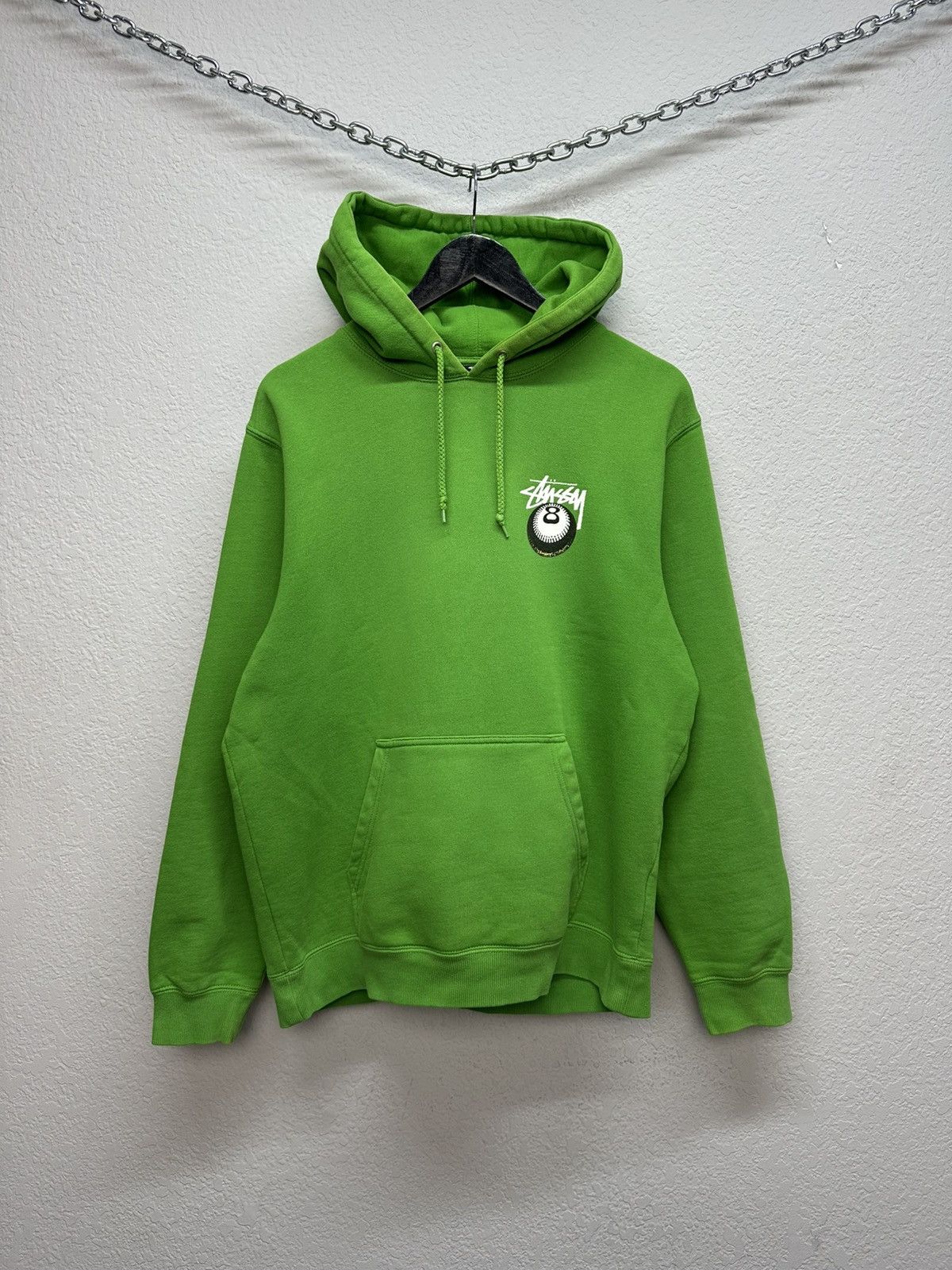Stussy Vintage Stussy Big Logo Hoodie Boxy Green Y2K Size US M / EU 48-50 / 2 - 4 Thumbnail