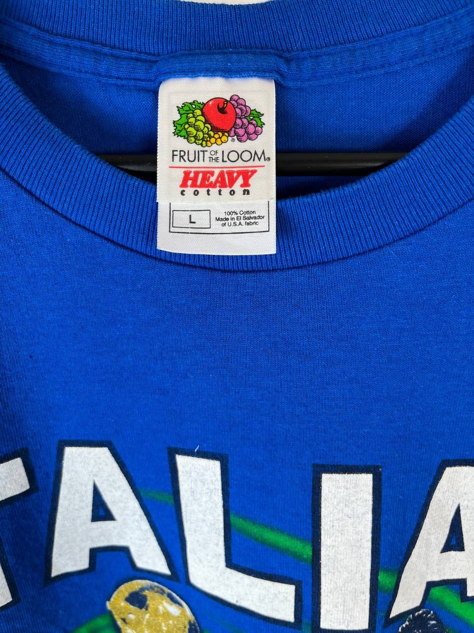 Fruit Of The Loom ITALY 2006 WORLD CUP CHAMPIONS T-SHIRT AZZURRI Sz L Size US L / EU 52-54 / 3 - 3 Thumbnail