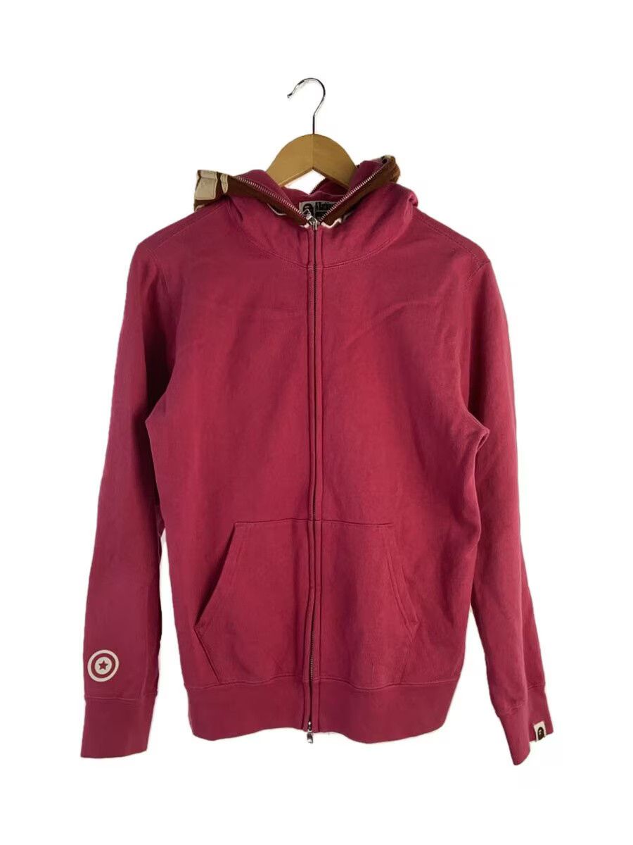 Bape A Bathing Ape Cotton Zip Hoodie Pink Size US M / EU 48-50 / 2 - 1 Thumbnail