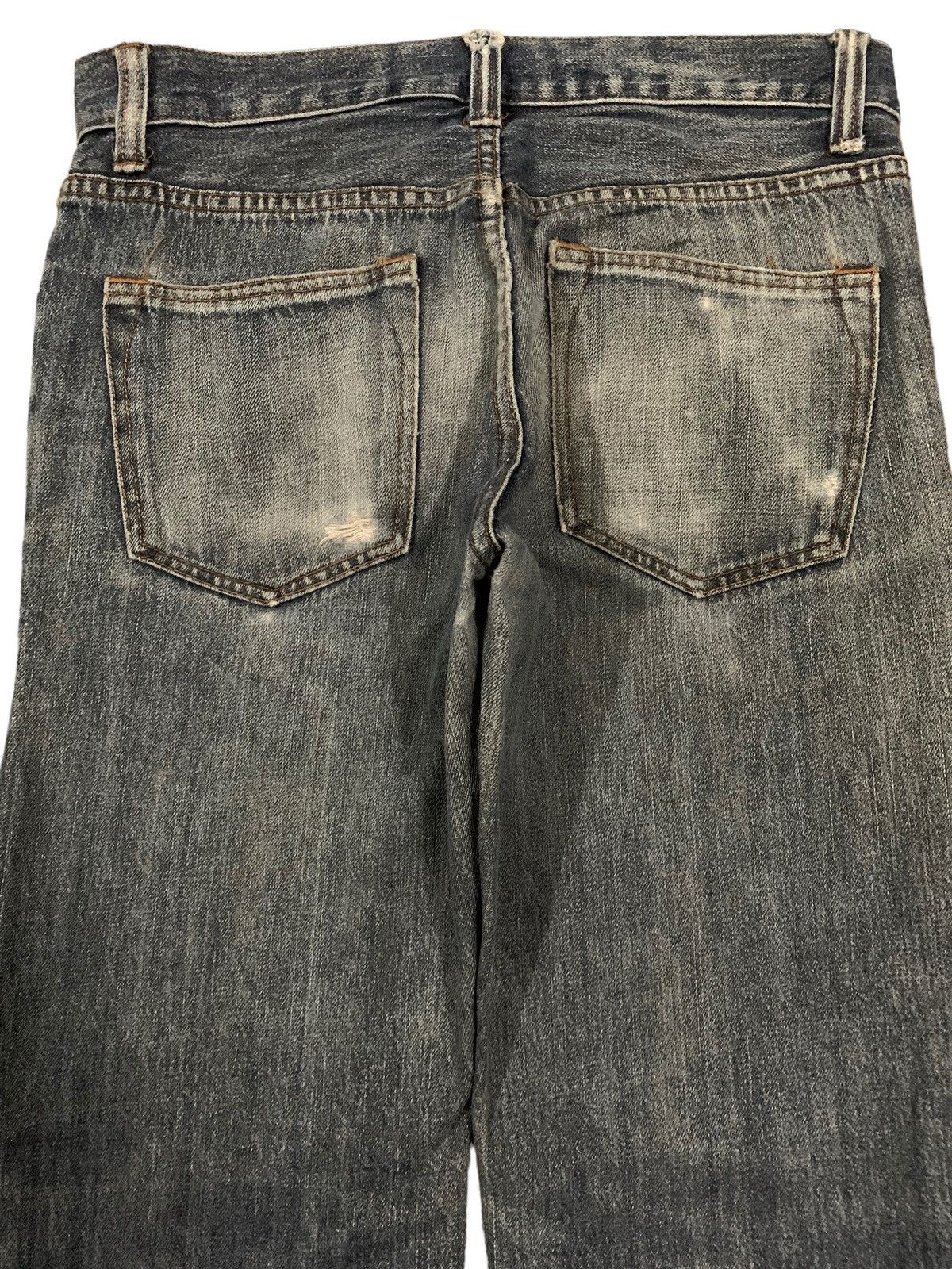 KURO Vintage Kuroto Faded Wash Distressed Grunge Jeans Size US 32 / EU 48 - 12 Thumbnail