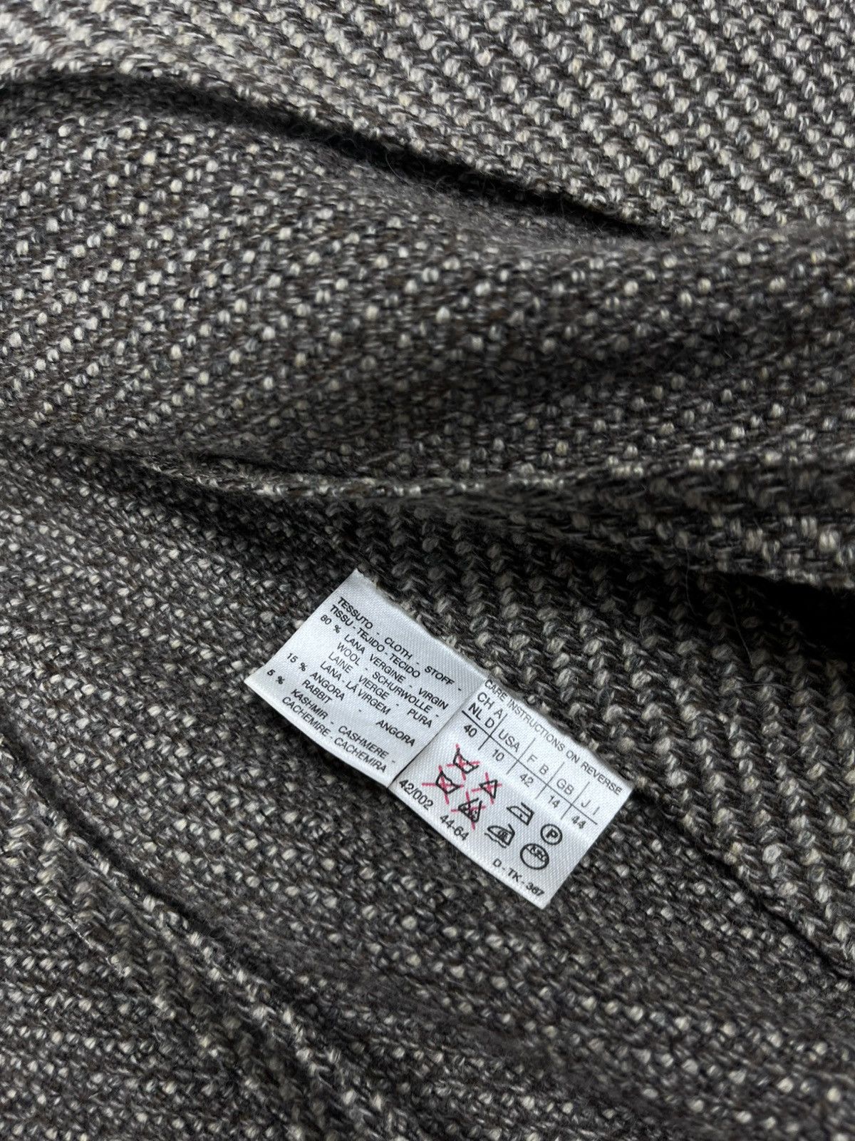 Max Mara Max Mara Houndstooth Wool Cropped Light Coat Old Money Size L / US 10 / IT 46 - 10 Thumbnail