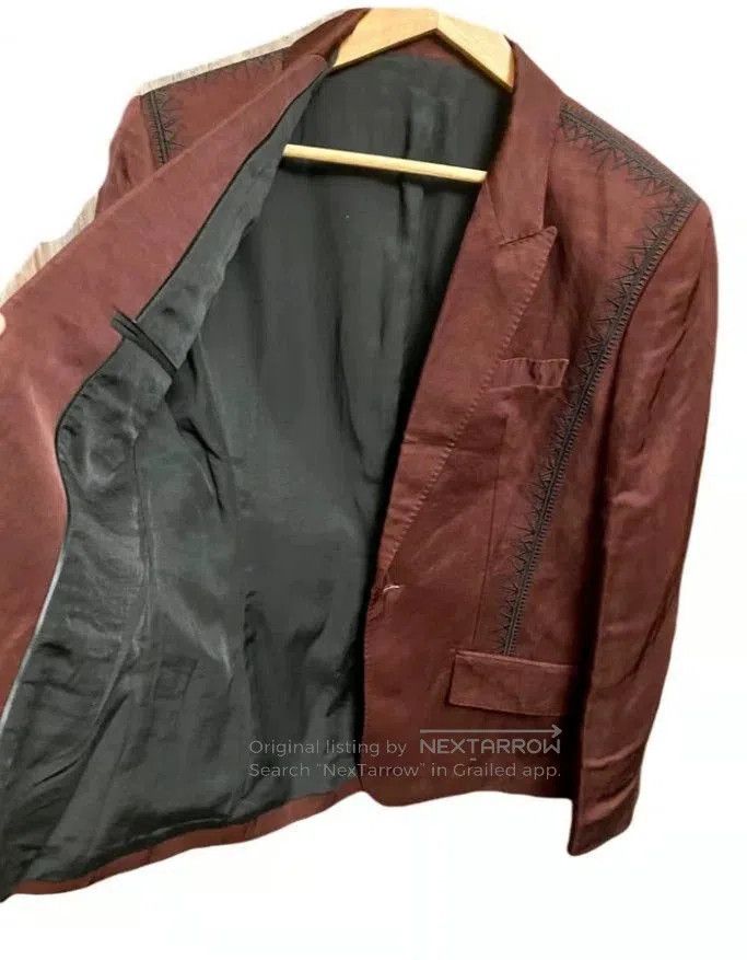 Haider Ackermann Haider Ackermann Embroidered Linen Blazer. Size US M / EU 48-50 / 2 - 4 Thumbnail