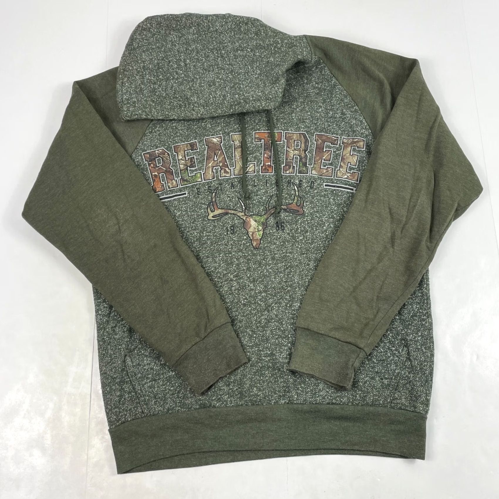 Realtree Realtree Hoodie Mens S Green Small Camouflage Pullover Hunting Camping Outdoors Size US S / EU 44-46 / 1 - 2 Thumbnail