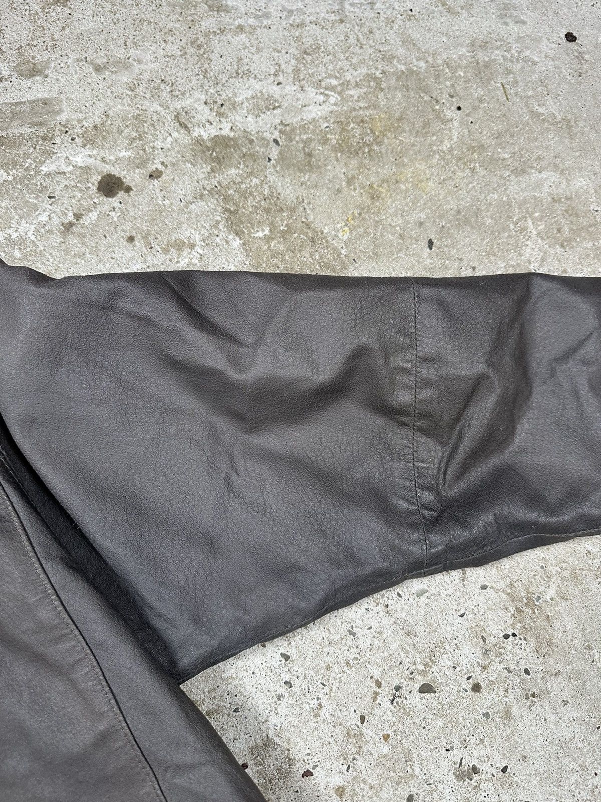 Japanese Brand Vintage y2k Grey Genuine Leather Jacket Size US M / EU 48-50 / 2 - 13 Thumbnail