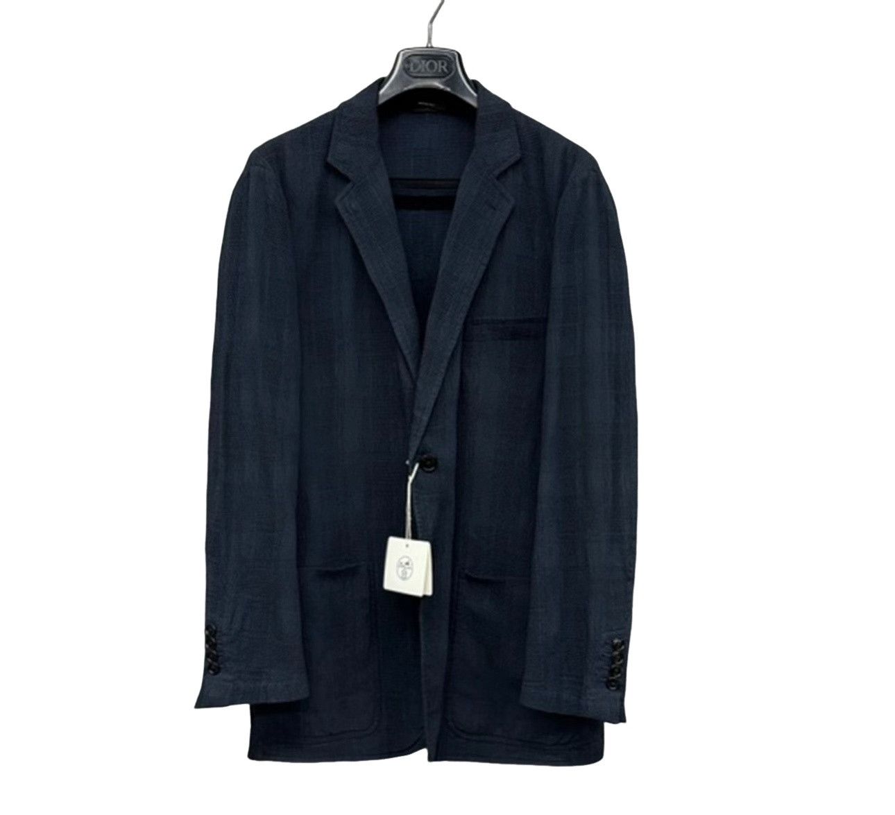 Hermes Hermes Textured Cotton Blend Blazer Size 52 Size 42R - 1 Thumbnail