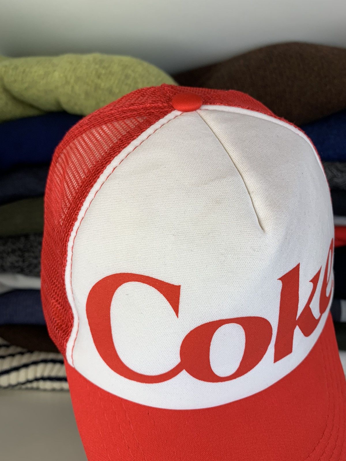 Vintage Vintage Coca Cola Coke Trucker Cap Hat Size ONE SIZE - 5 Thumbnail