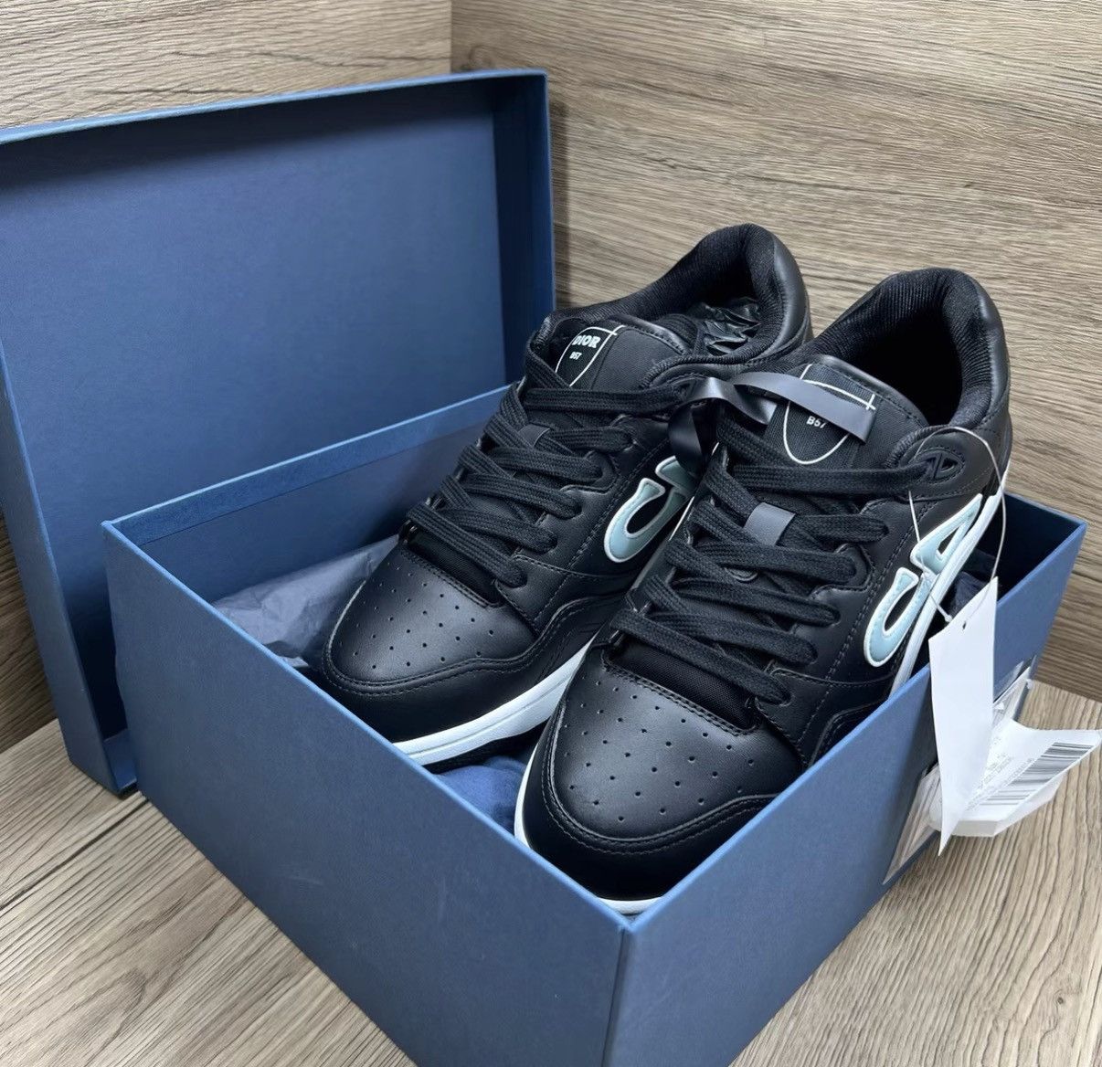 Dior Dior × Stone Island B57 Black Embossed CD Sneakers J41 Size US 8 / EU 41 - 2 Thumbnail
