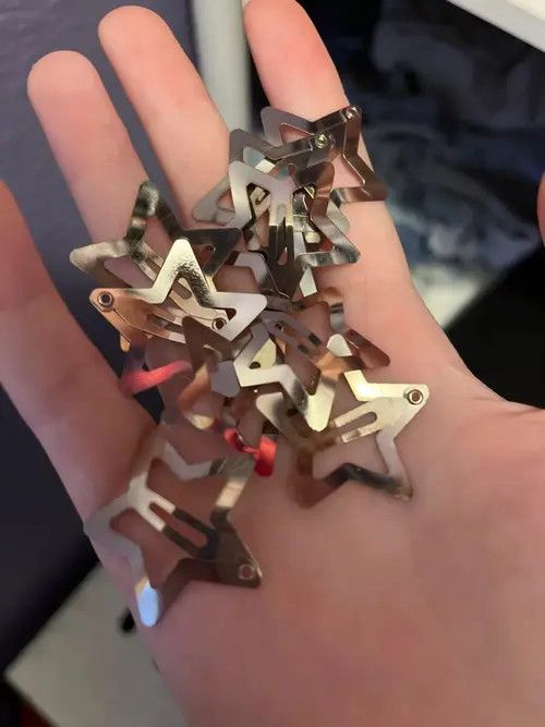 Other 10pcs Silver Star hair clip Size ONE SIZE - 4 Thumbnail