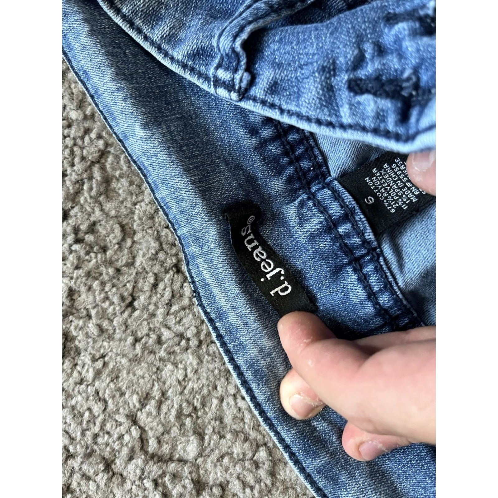 Vintage Womens D Jeans Skinny 6 Mid Rise Stretch Blue Cotton Blend Jeans Size 28" / US 6 / IT 42 - 5 Thumbnail