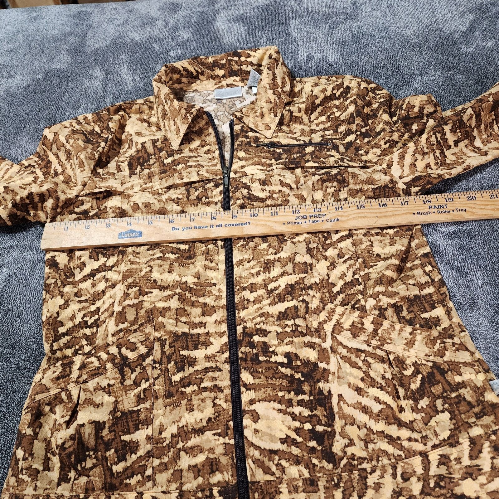 Chicos Chicos Zenergy Animal lightweight Full Zip Jacket Sz 0 2353 Size S / US 4 / IT 40 - 3 Thumbnail