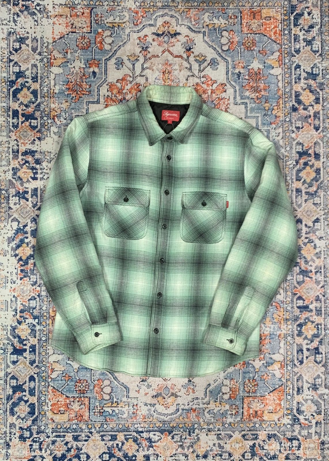 Supreme Supreme Quilted Shadow Plaid Flannel Size US L / EU 52-54 / 3 - 1 Thumbnail