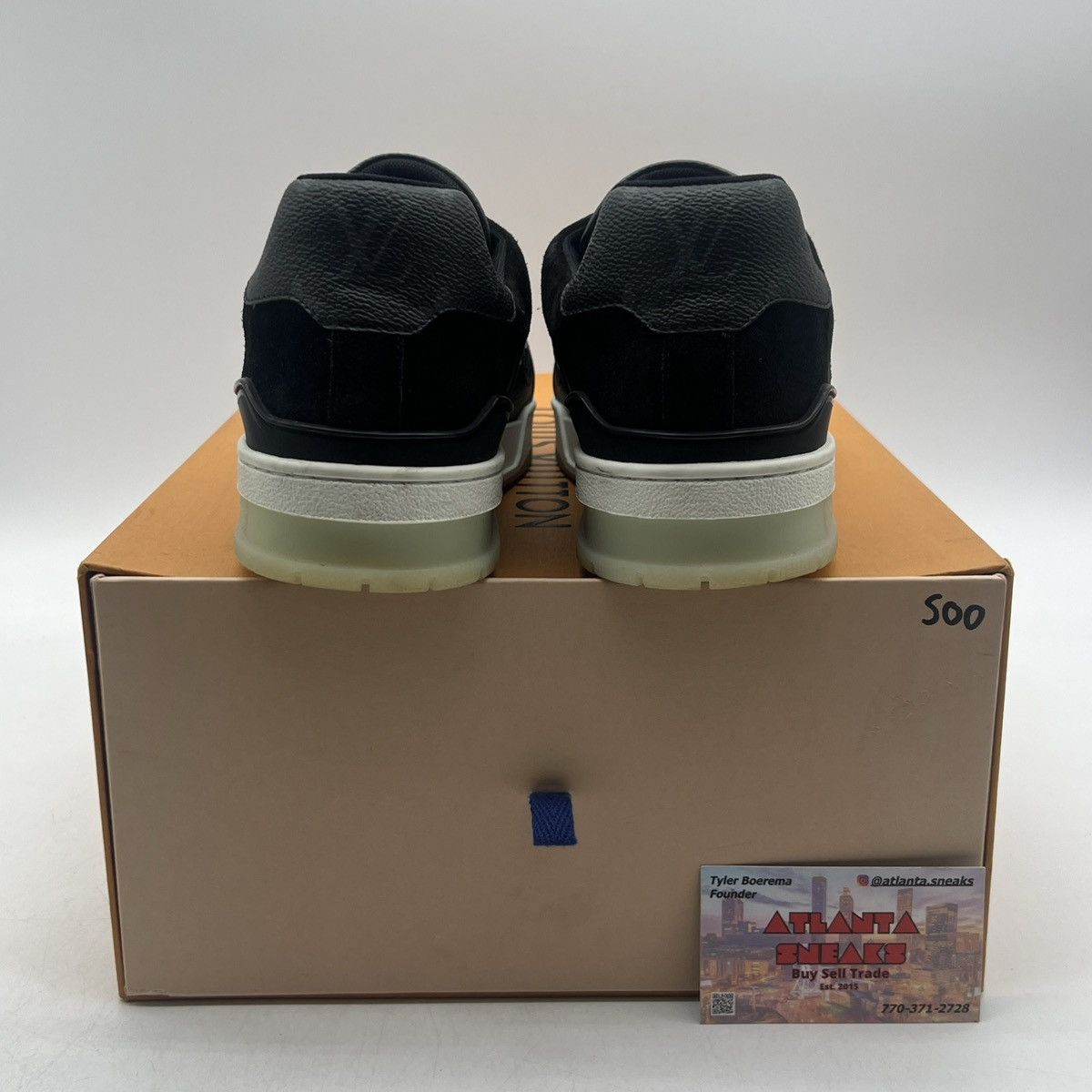 Louis Vuitton Louis Vuitton trainer black monogram Size US 9 / EU 42 - 3 Thumbnail