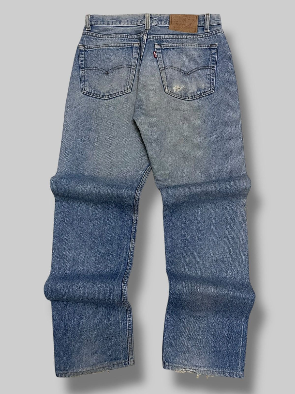 Levi's Vintage Clothing Vintage Og 1990s Original Levis 501 Distressed Clean Denim Size US 29 - 9 Thumbnail